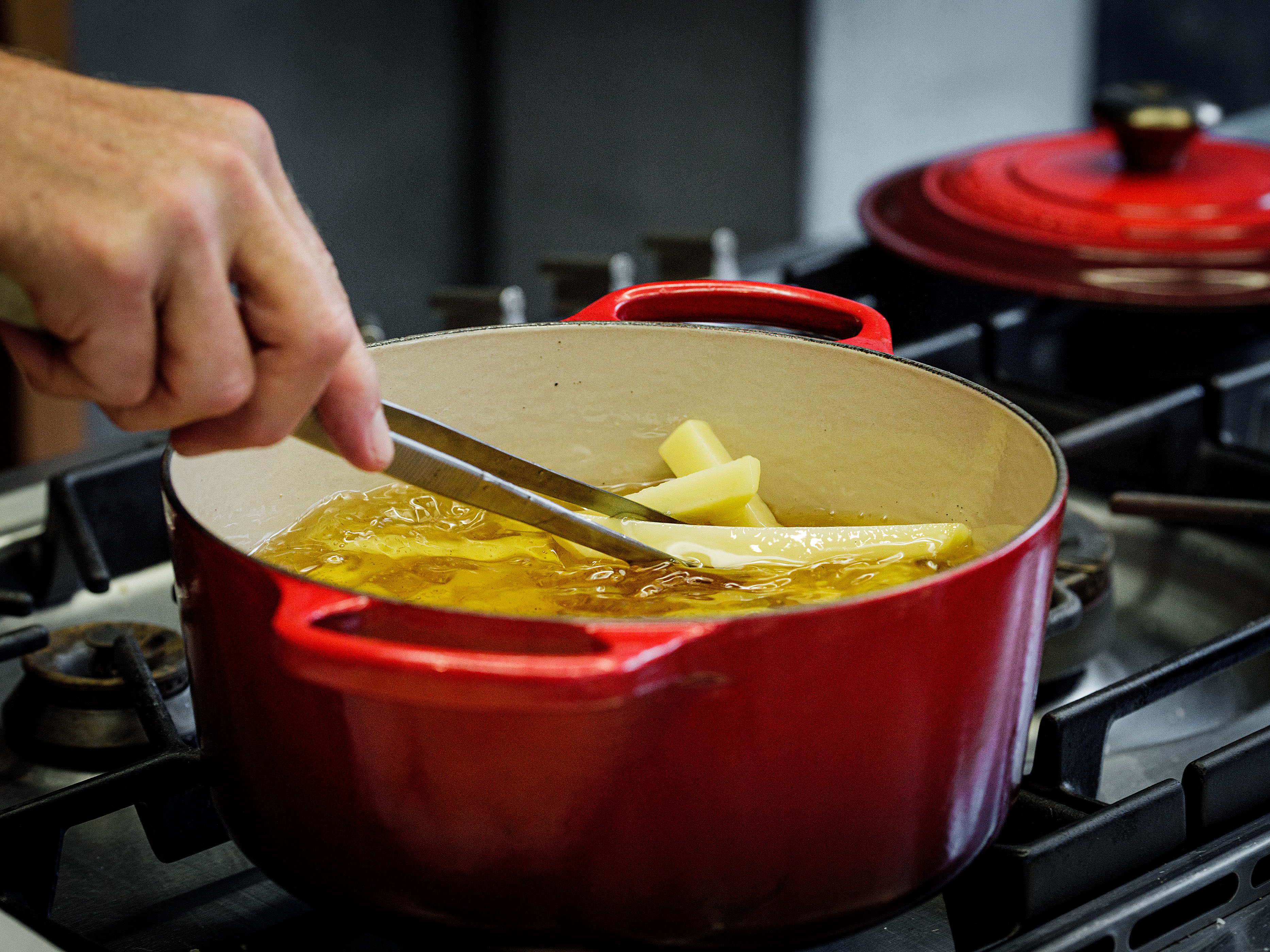 Schritt 2: Pommes blanchieren