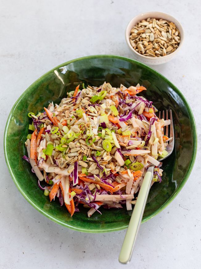 Kohlrabi Salat mit Apfel Rezept 1 Kohlrabi Salat mit Apfel Rezept 1