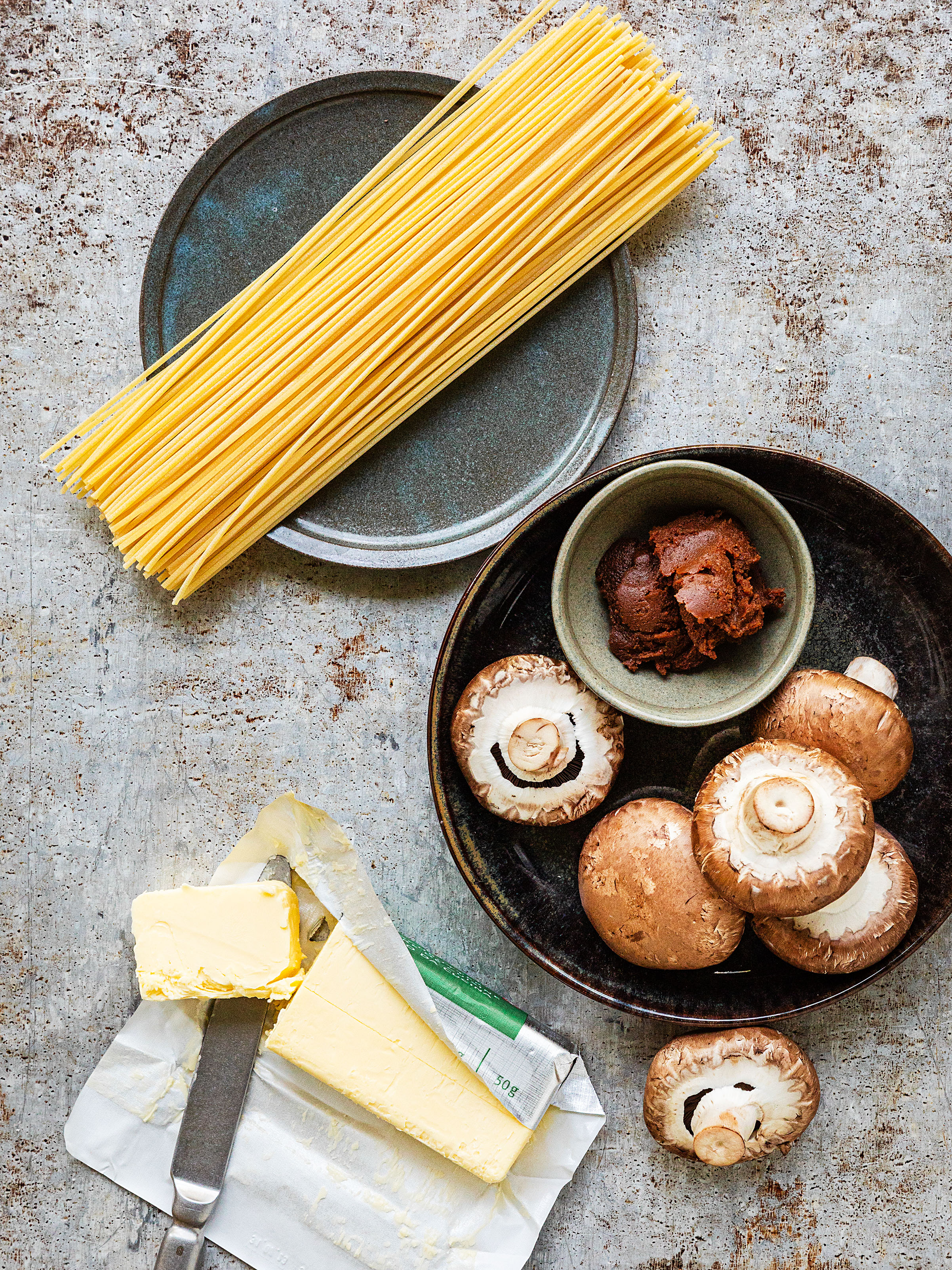 Misobutter-Spaghetti mit Champignons Rezept 2