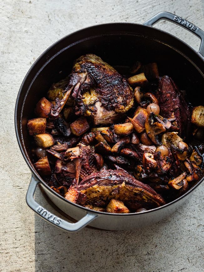 Coq au vin Rezept