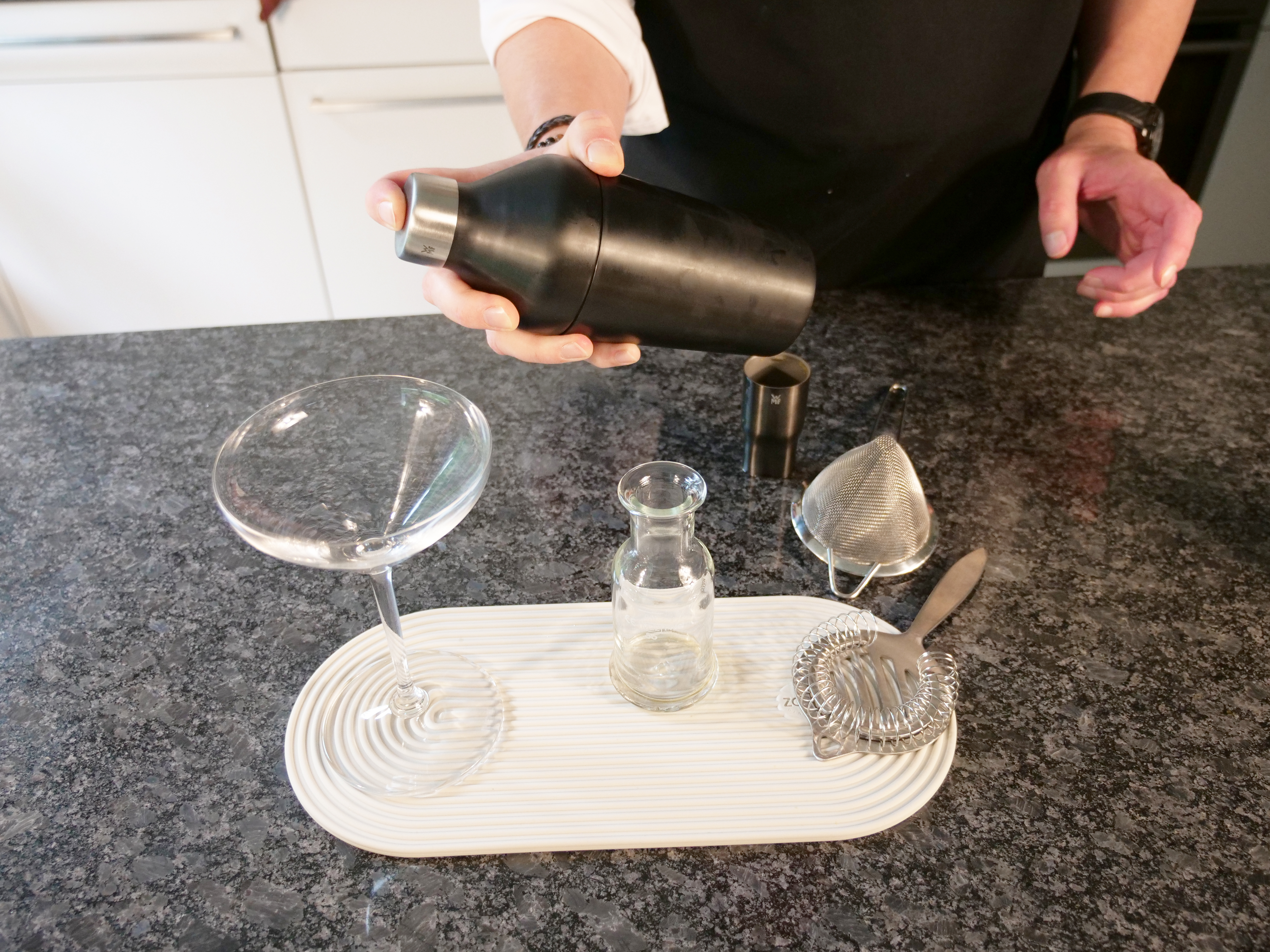 Schritt 3: Mit Eis shaken