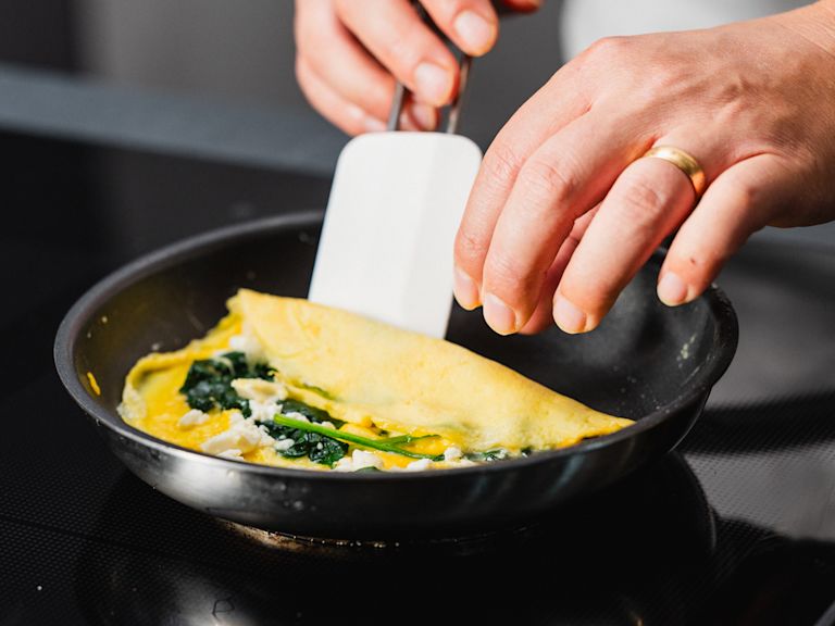 Schritt 2: Omelette fertig stellen Schritt 2: Omelette fertig stellen