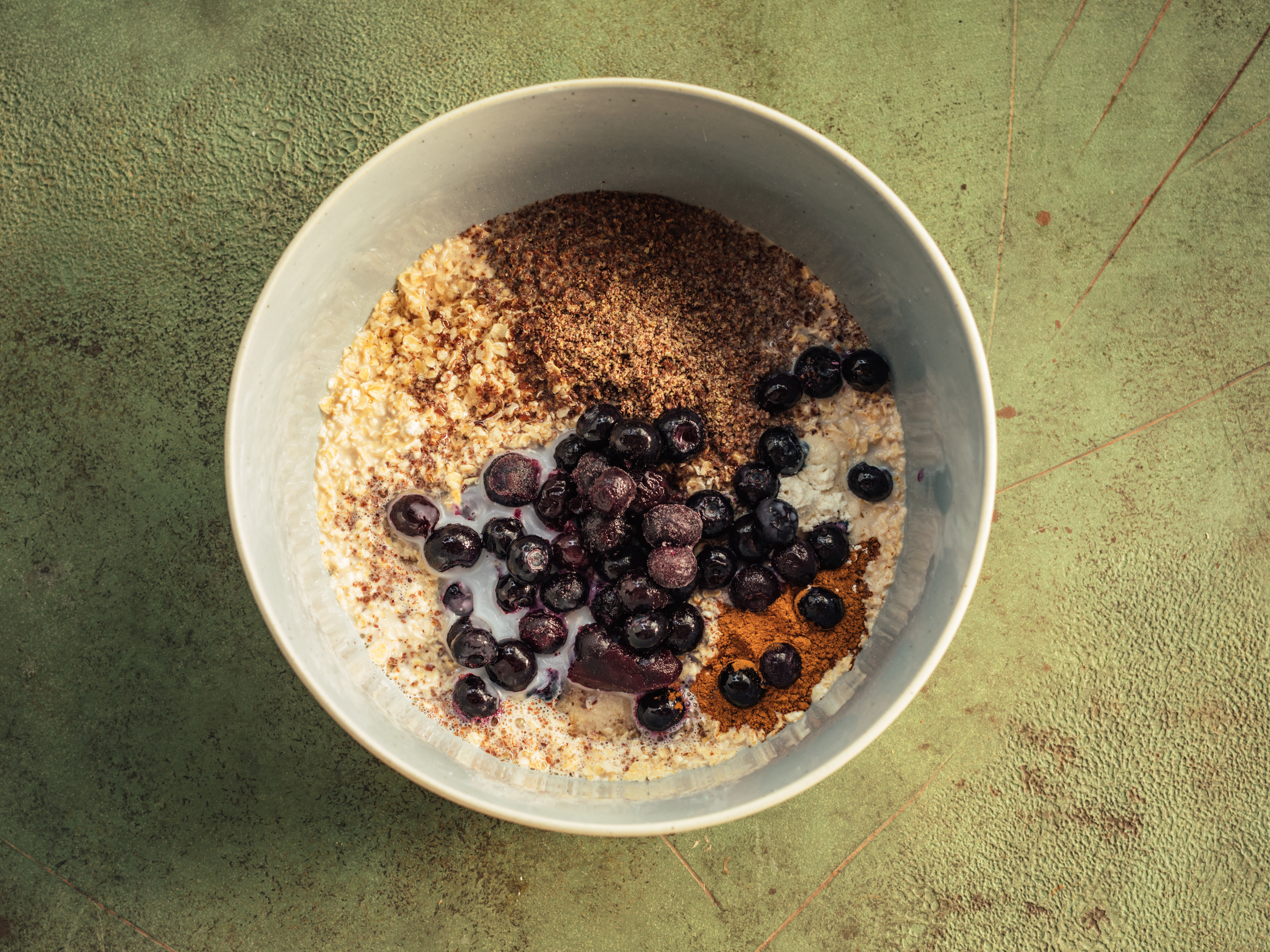 Schritt 1: Porridge für Baked Blaubeer Porridge zubereiten 