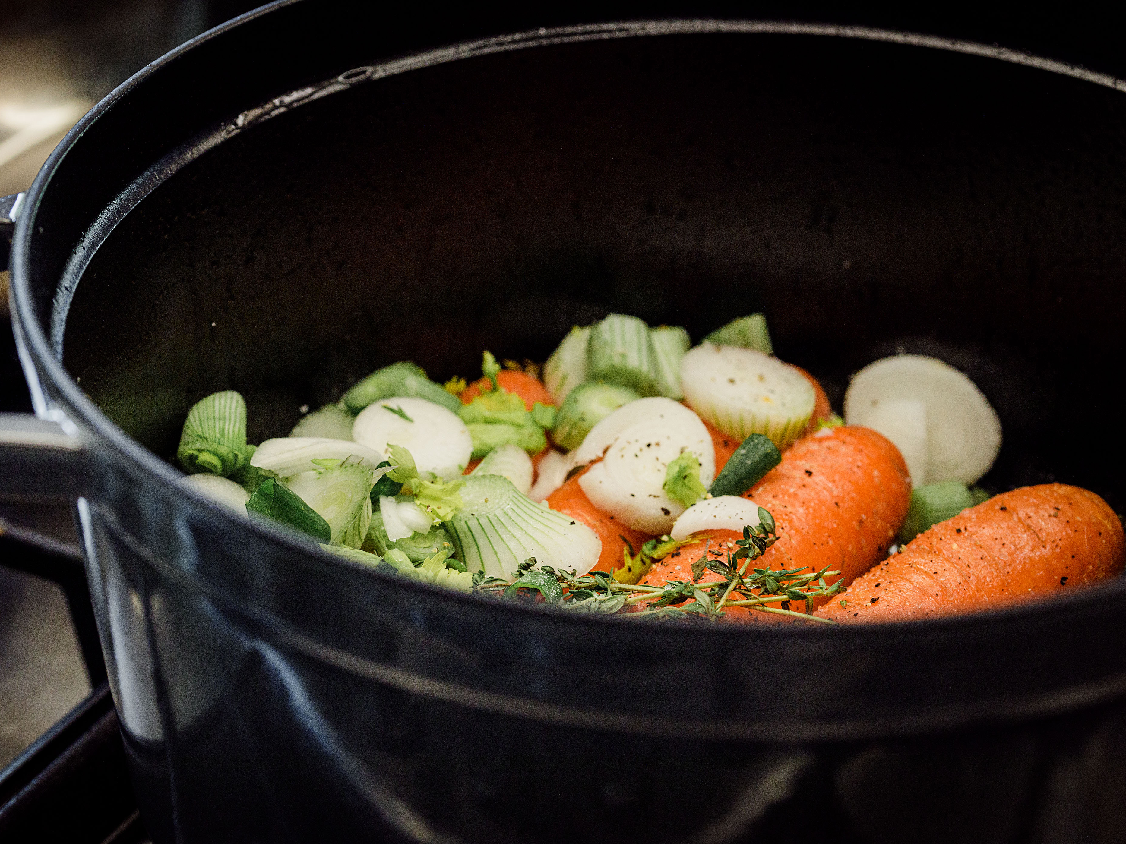 KarottenSchmortopf mit Petersilienöl HOMEMADE