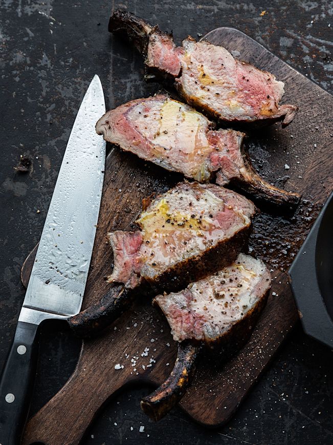 Pata negra Rücken mit Röstgemüse Rezept Pata negra Rücken mit Röstgemüse Rezept