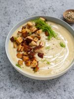 Cremige Blumenkohl-Fenchel Suppe