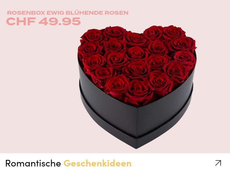 Rosenbox ewig blühende Rosen