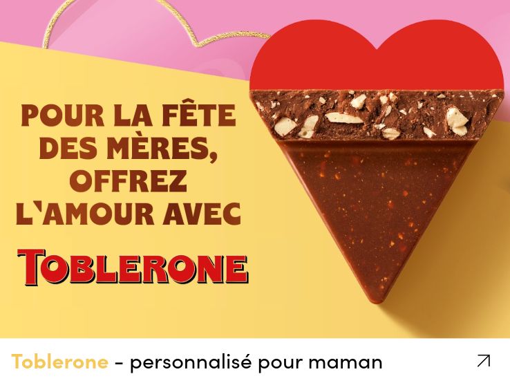 Toblerone - personnalisé pour maman
