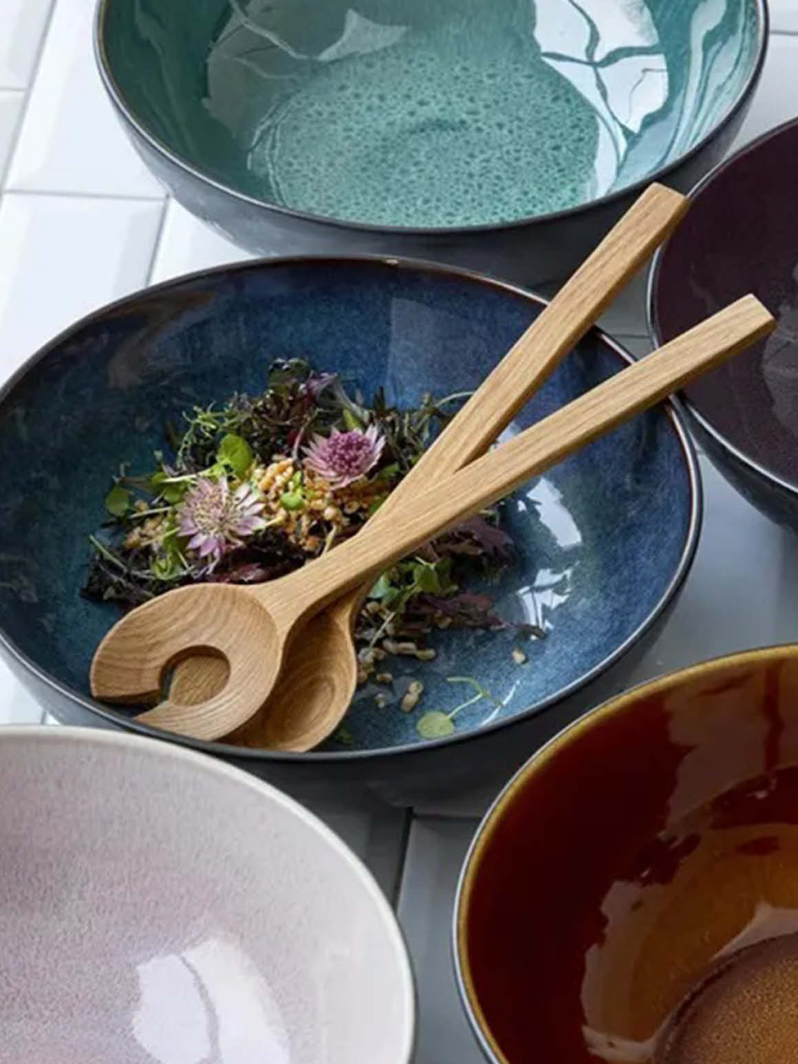Schönes Salatbesteck