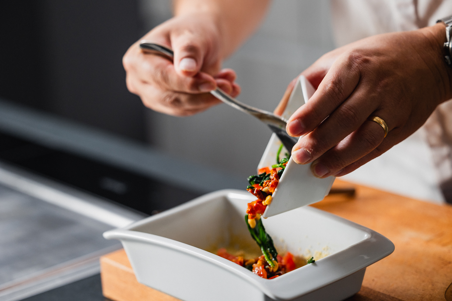 Schritt 4: Quiche belegen