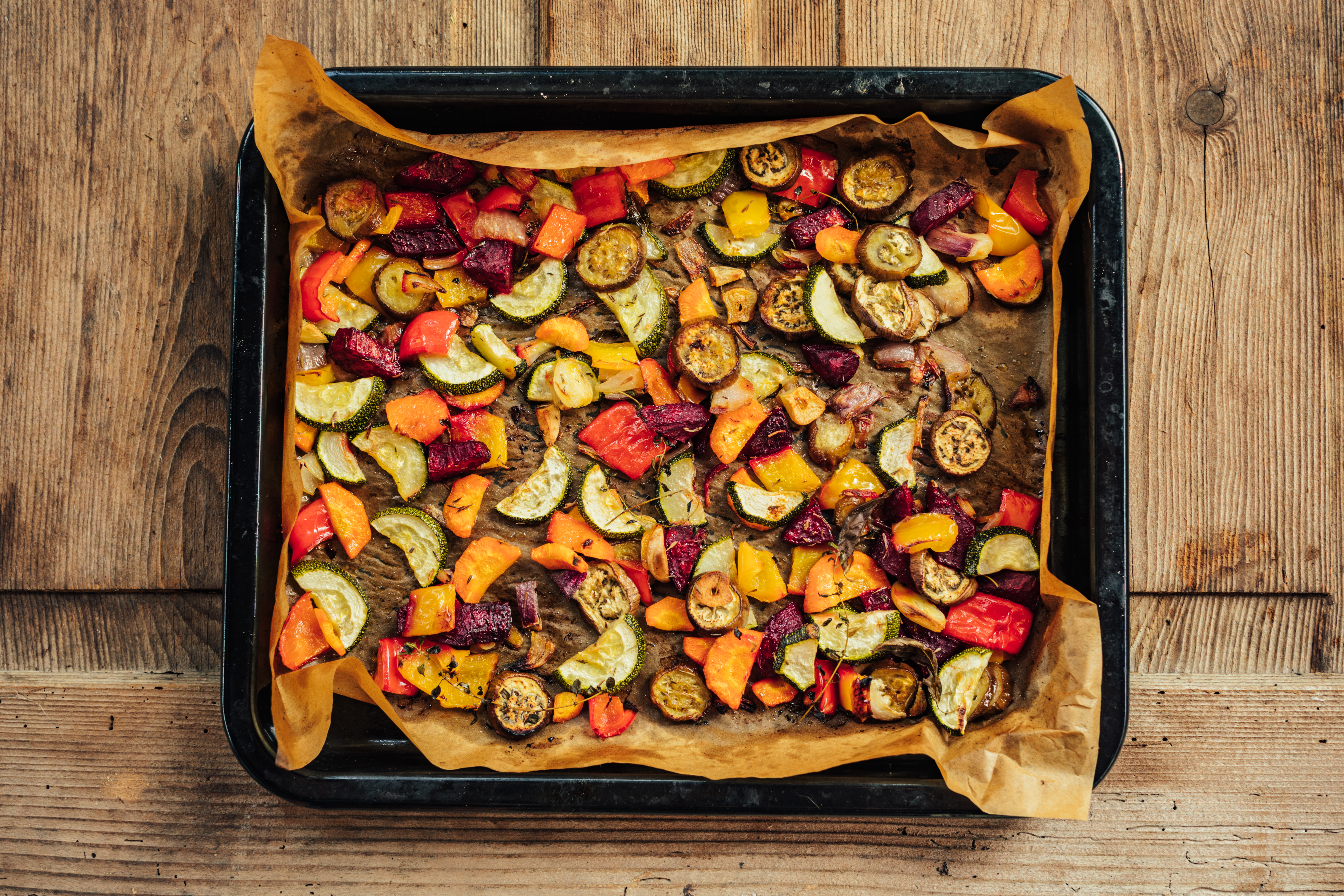 Schritt 1: Gemüse rösten