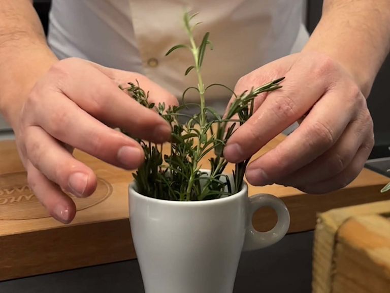 Step 3. Kräuter in Tasse stellen Step 3. Kräuter in Tasse stellen