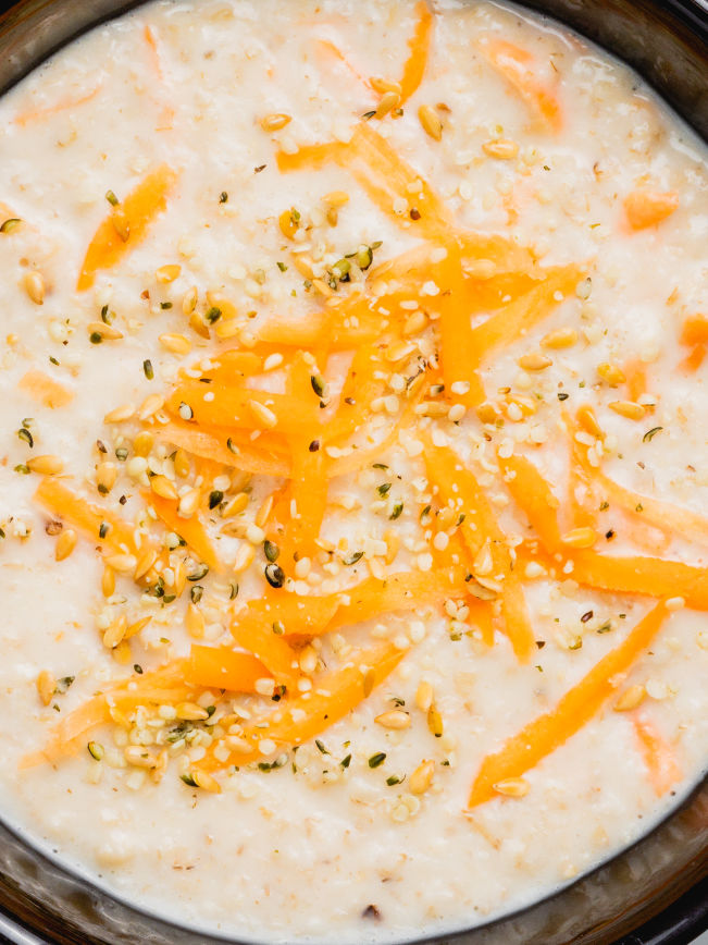 Karotten-Kokosnuss-Porridge mit Hanfsamen und Leinsamen Rezept 2