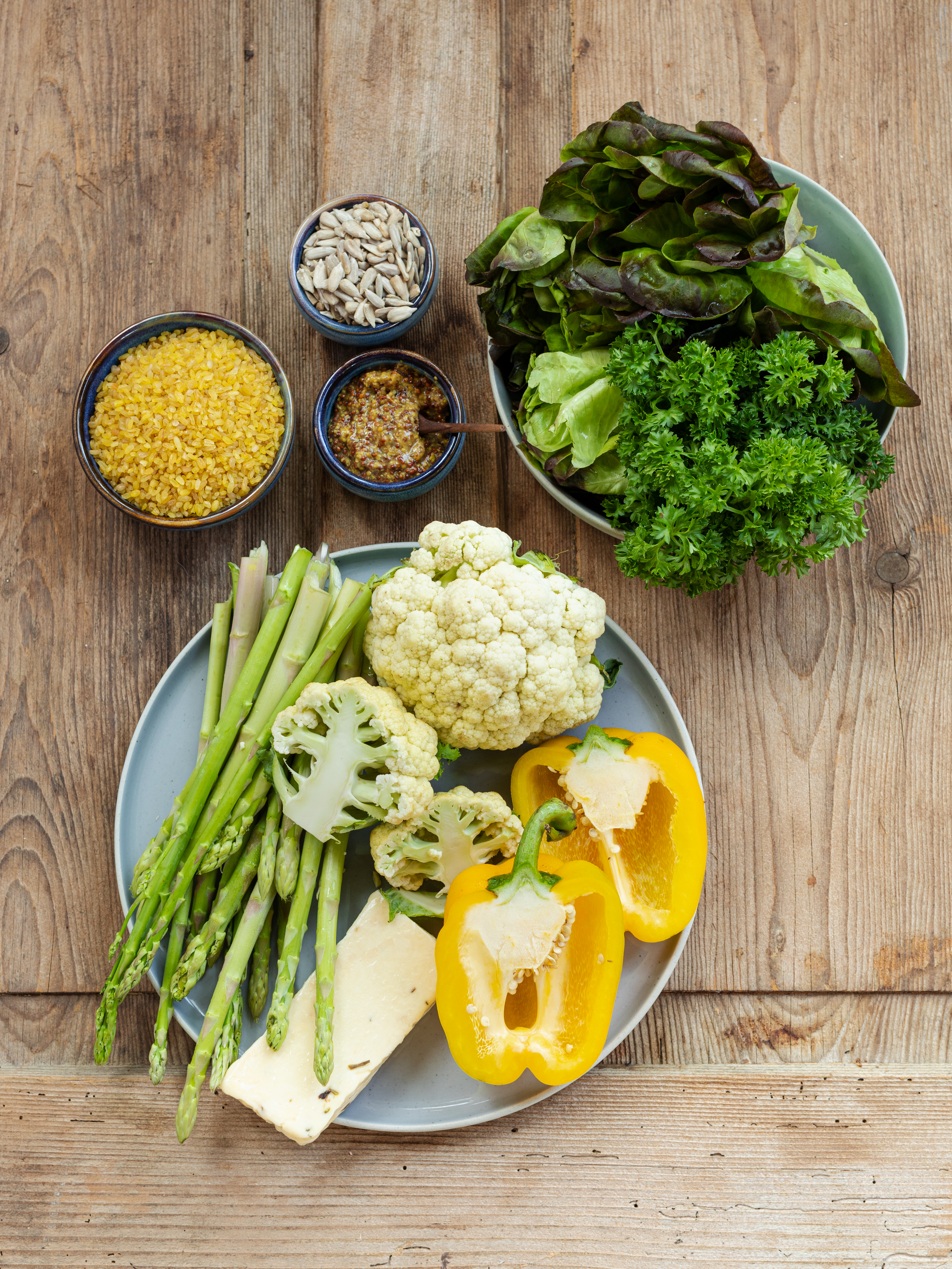 Salat mit geröstetem Blumenkohl und Bulgur Rezept 2