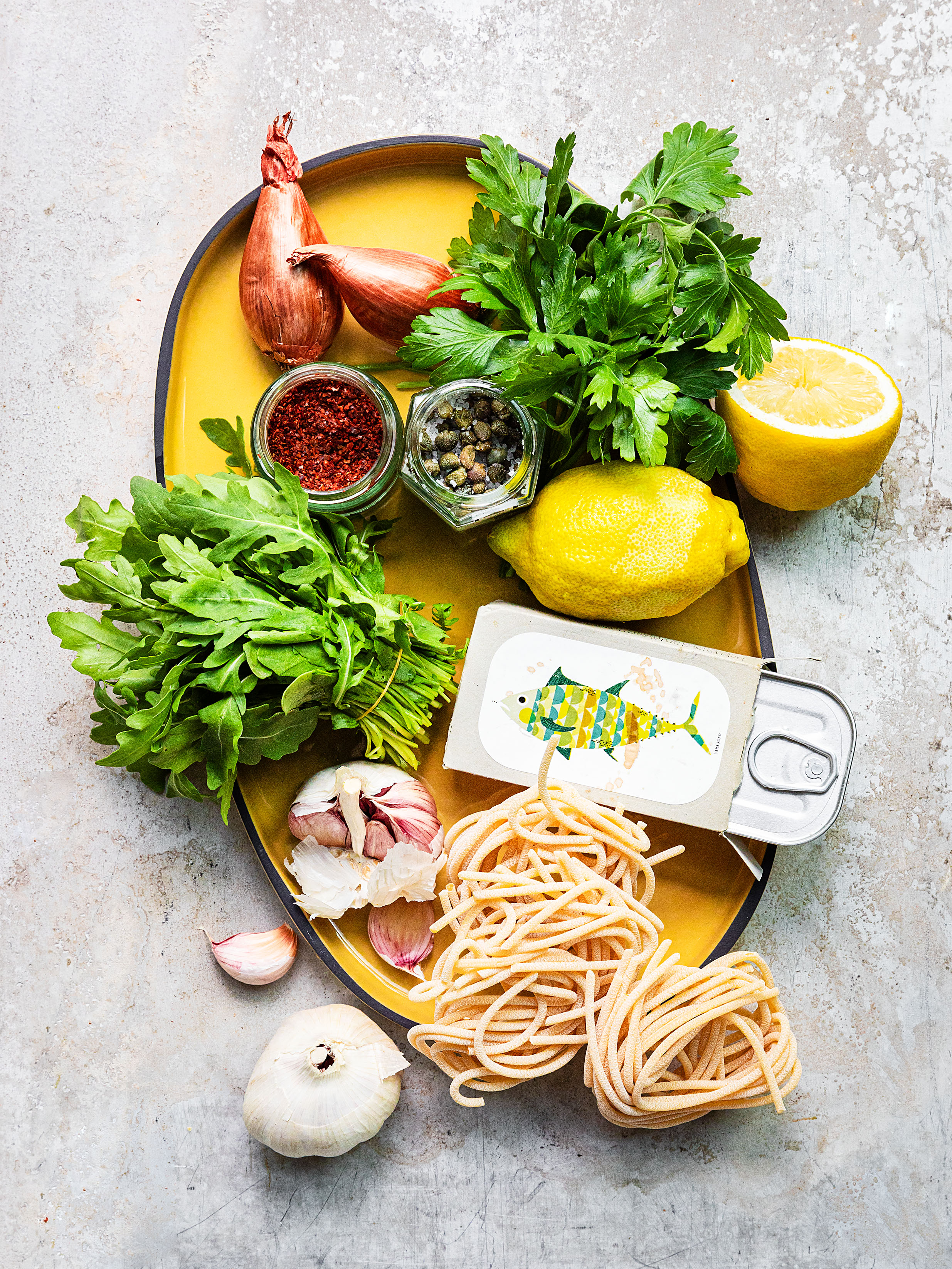 Spaghetti mit Thunfisch, Rucola und Schalotten Rezept 2