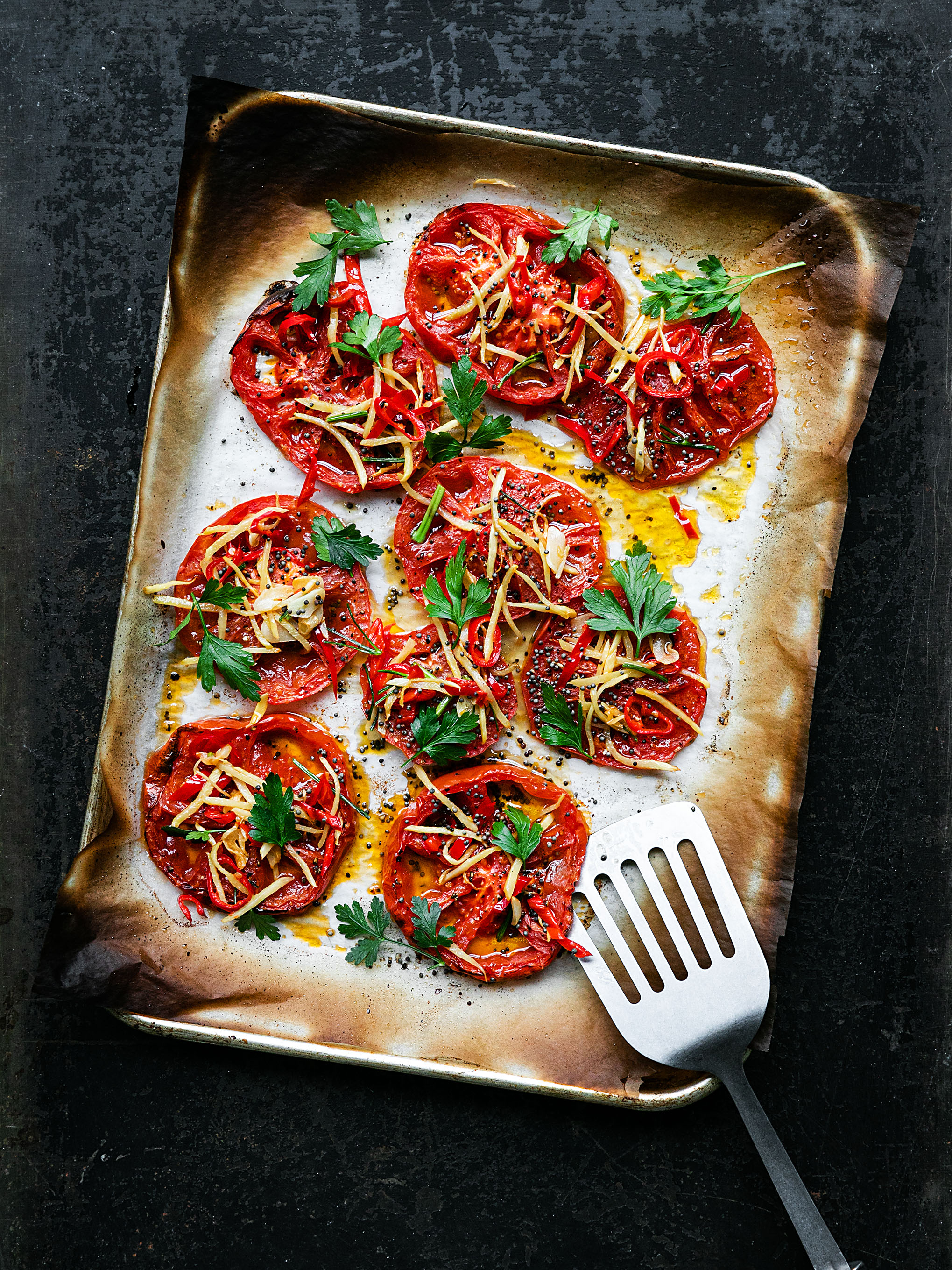 Grillierte Tomaten mit Ingwer, Chili und Knoblauch Rezept 2