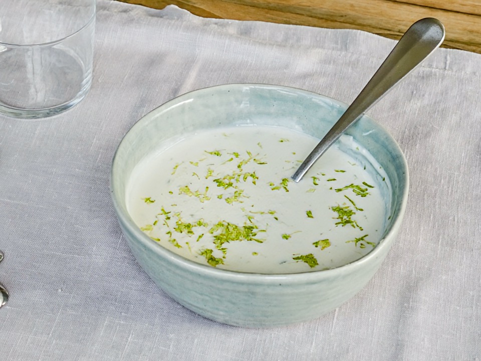 Schritt 1: Joghurt Ingwer Crème zubereiten und kühl stellen