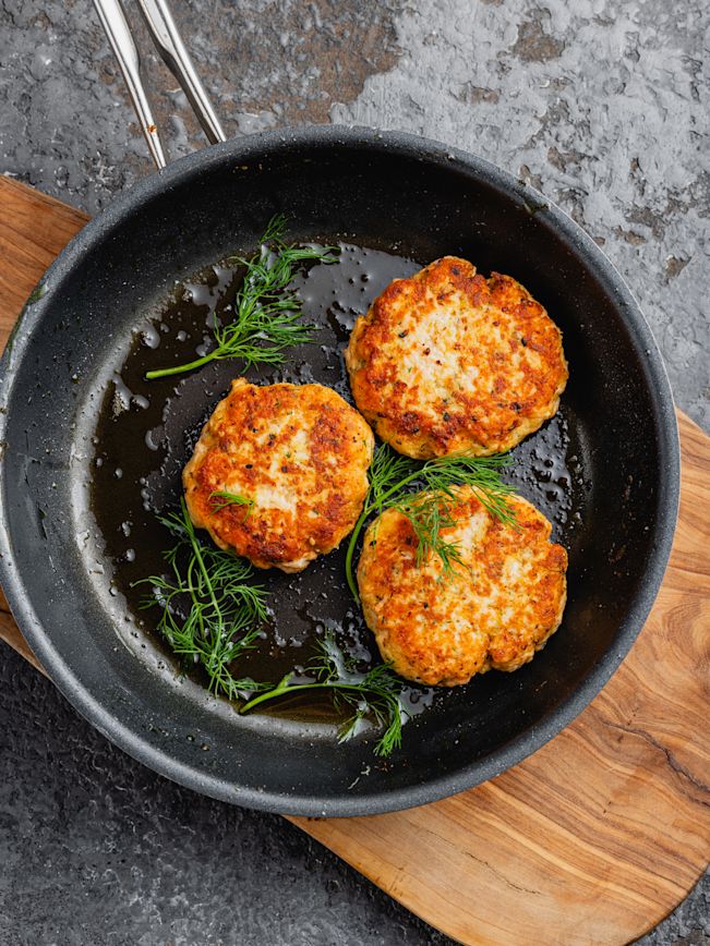 Lachs-Burger-Patties Rezept Lachs-Burger-Patties Rezept