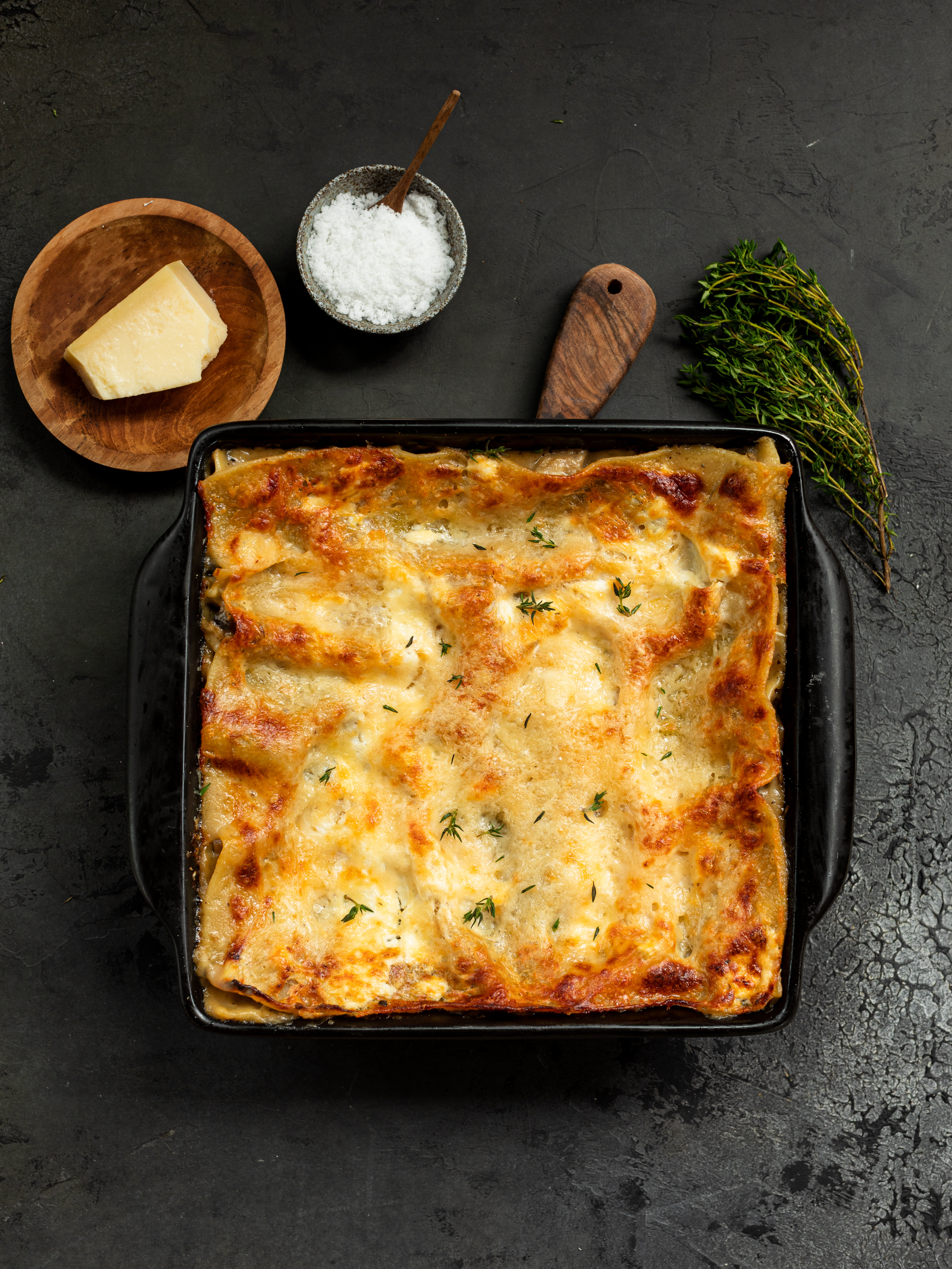 Cremige Pilz-Lauch Lasagne Rezept