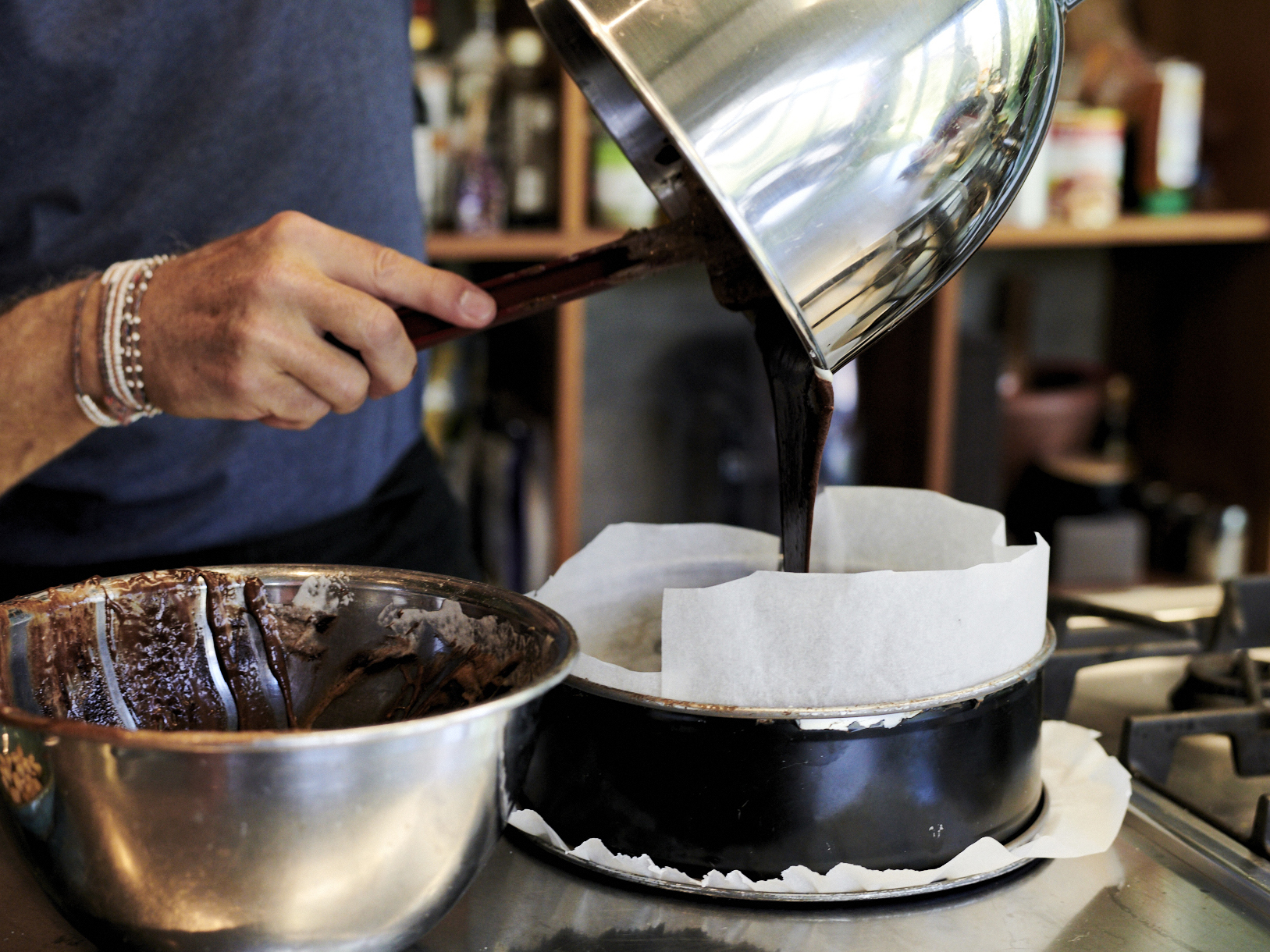 Schritt 4: Zubereitung des Teiges für den glutenfreien Schokoladen-Haselnuss-Kuchen
