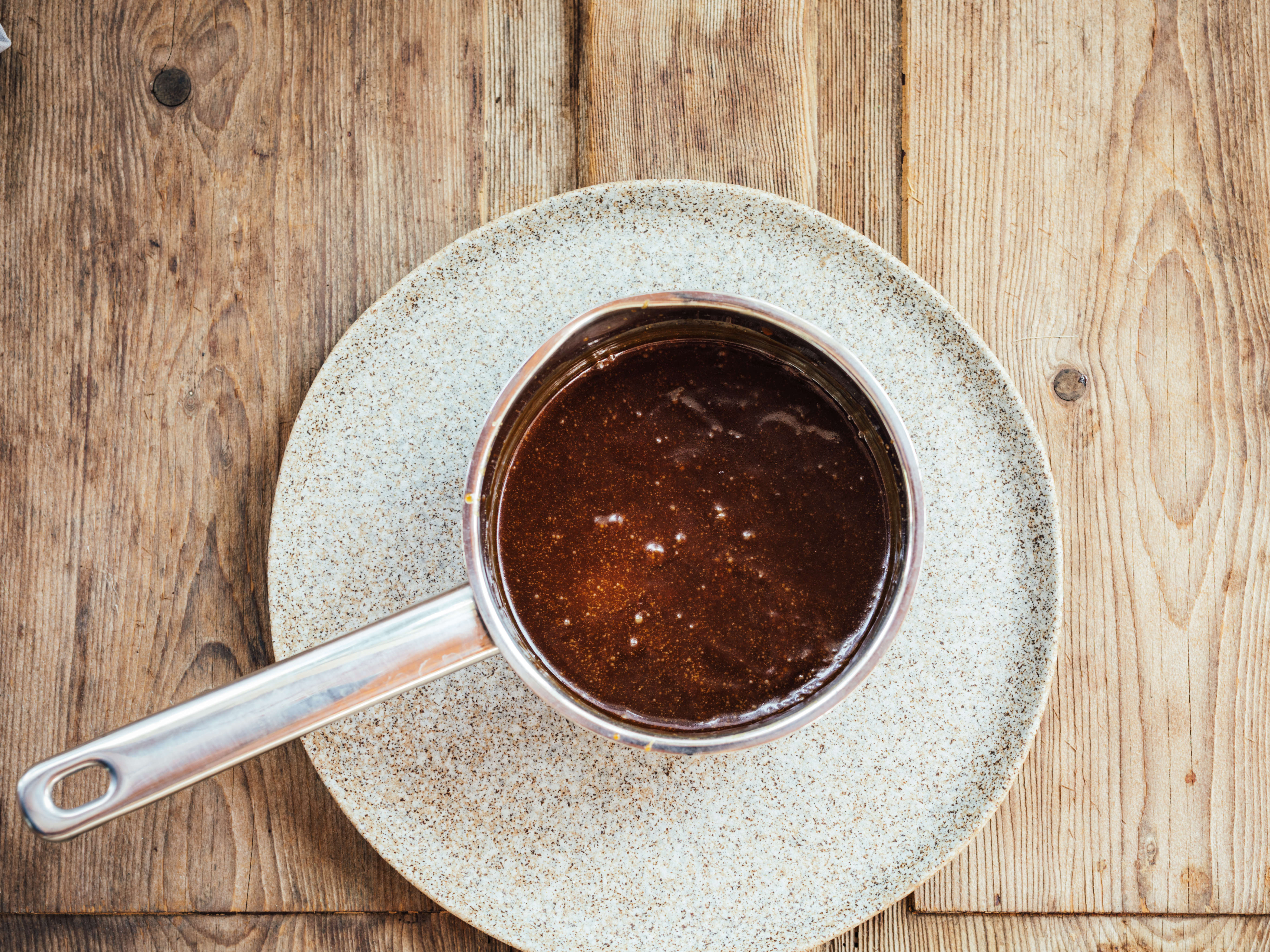 Schritt 1: Karamellsauce zubereiten