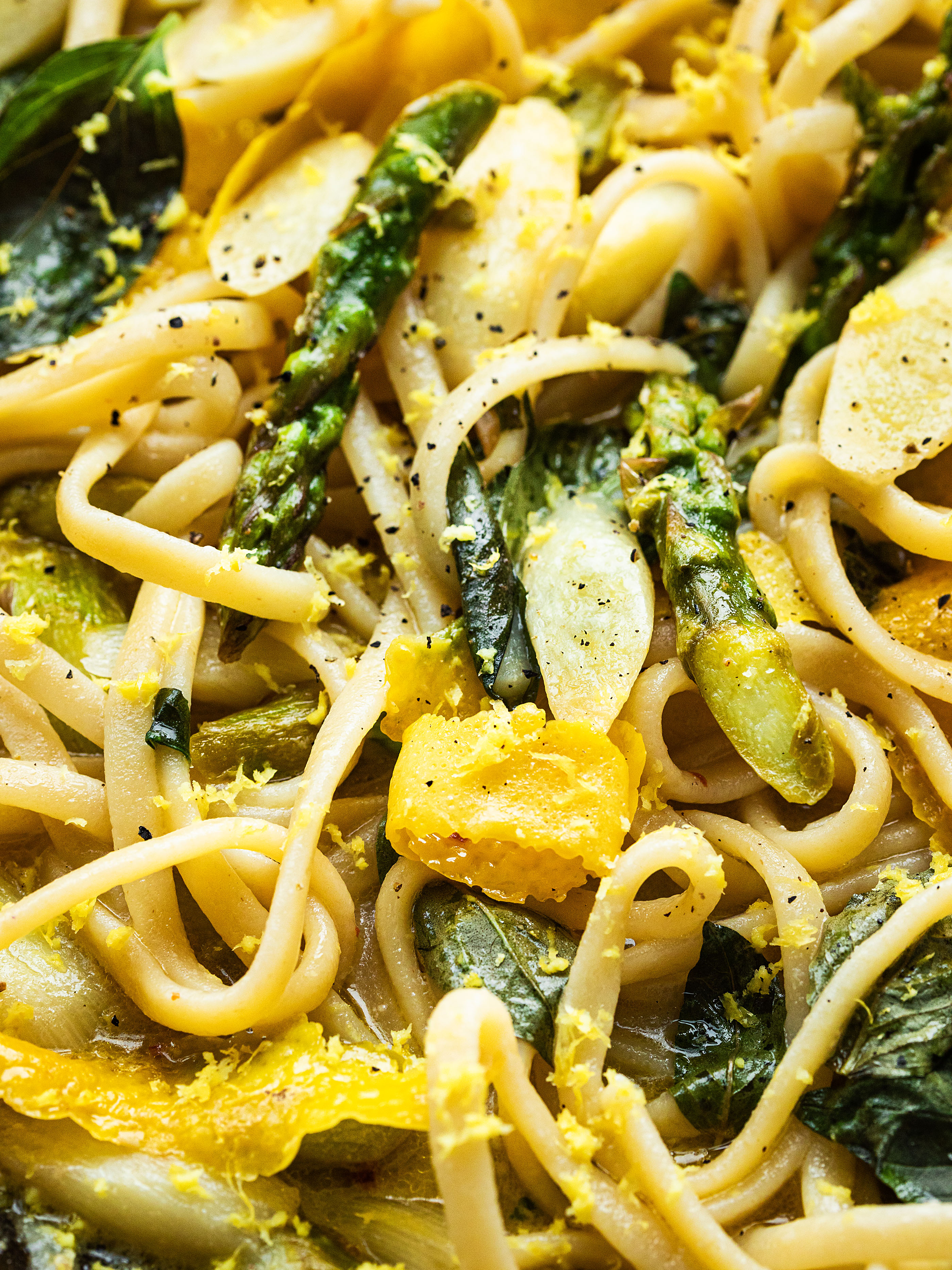 Pasta mit Spargel und Zitrone Rezept