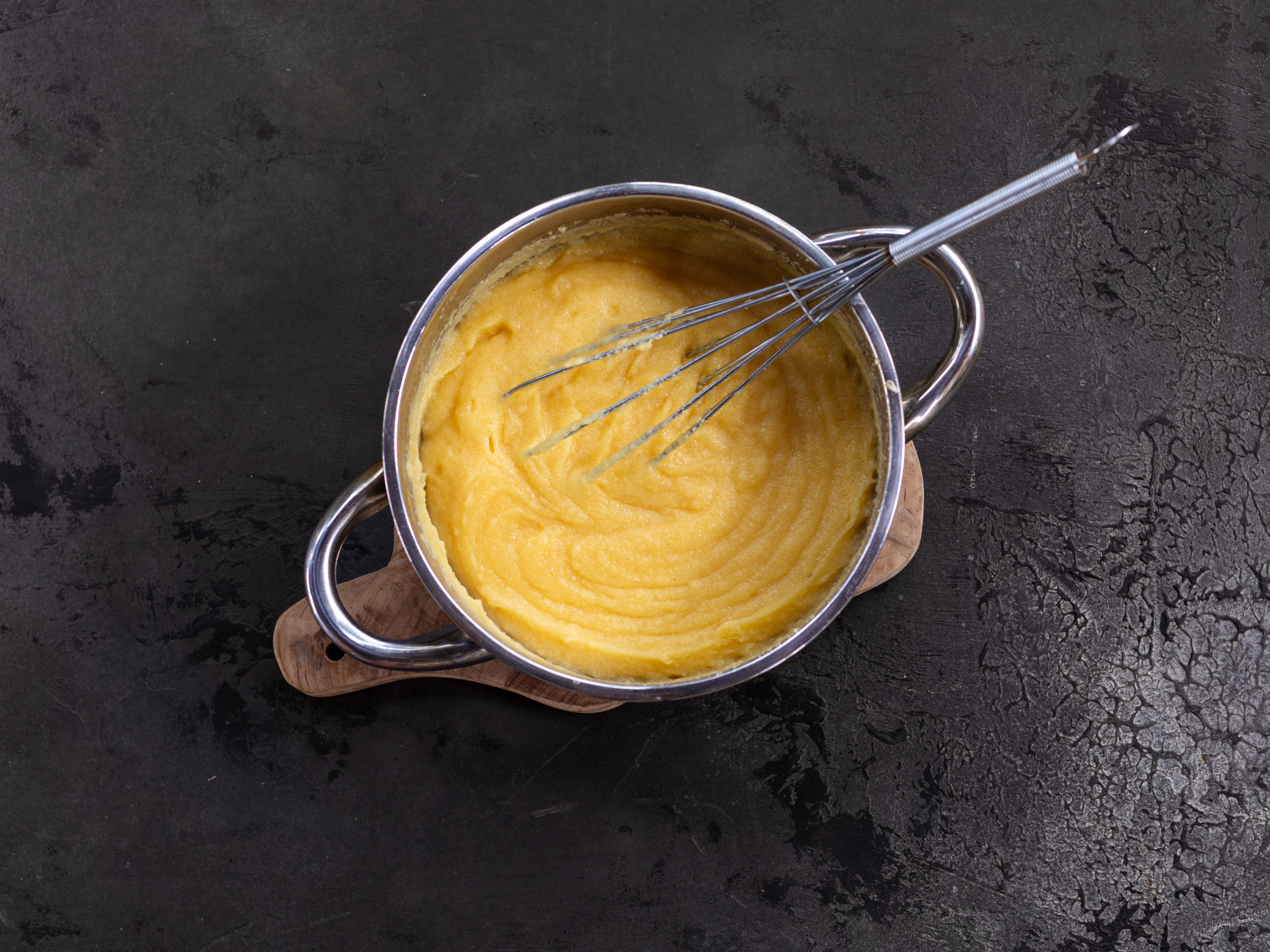 Schritt 4: Polenta für Miso Polenta mit Frühlingsgemüse verfeinern 