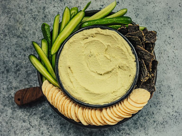 Schritt 3: Hummus servieren Schritt 3: Hummus servieren