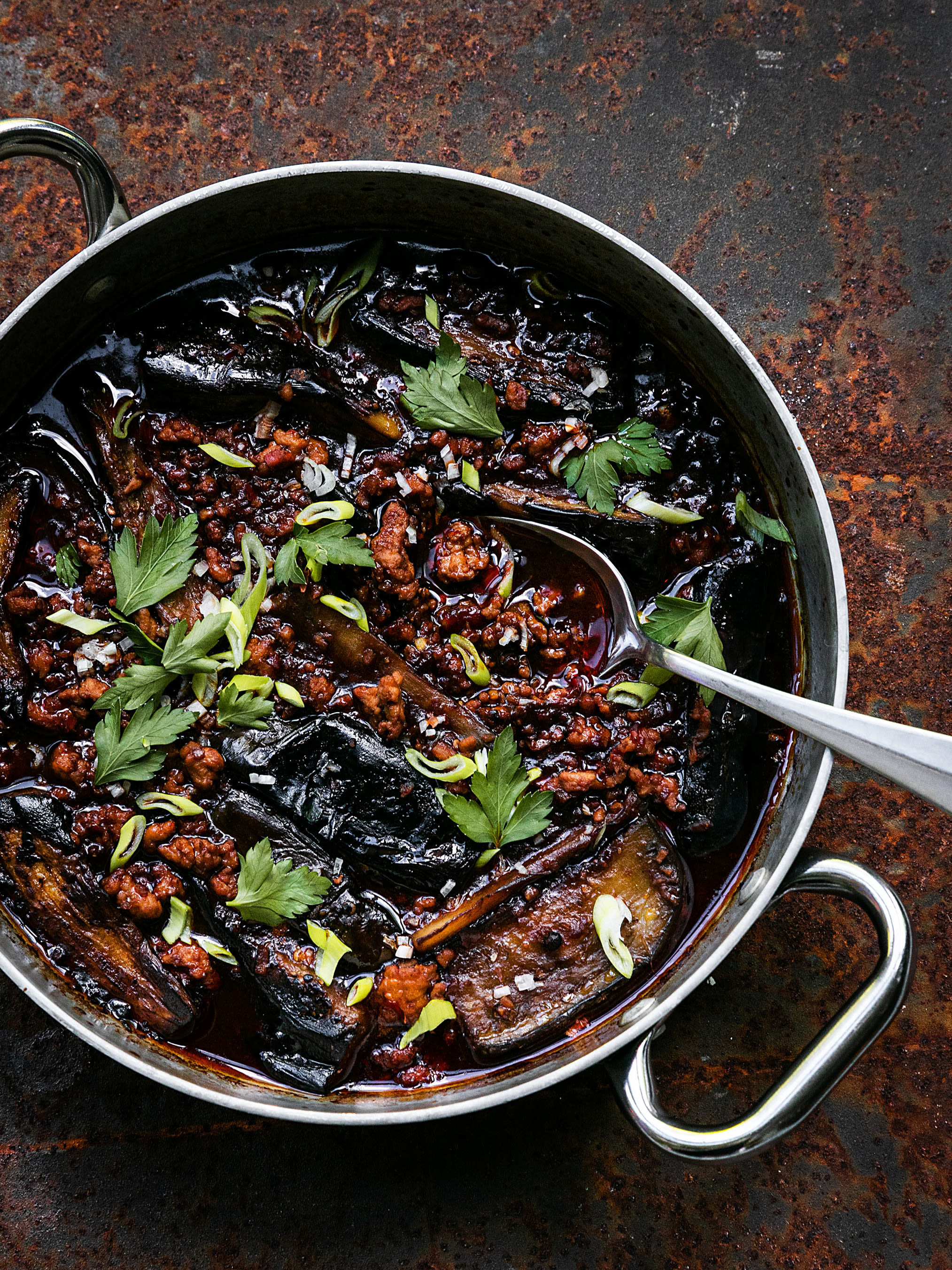 Sichuan geschmorte Auberginen Rezept