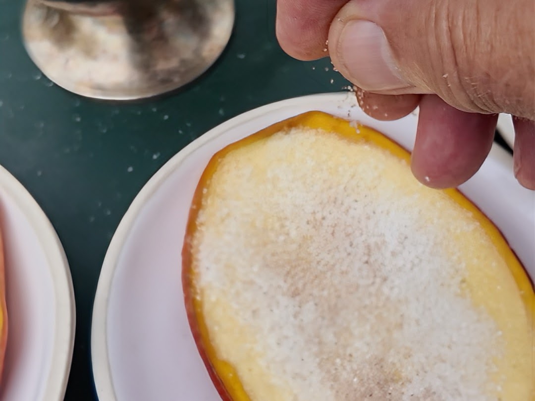 Schritt 3: Mango Crème Brulée karamellisieren   