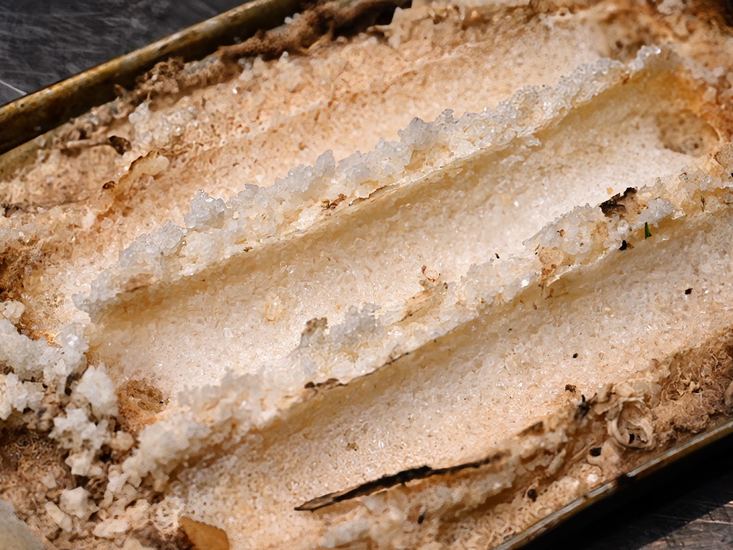 Schritt 2:Lauch mit Panko, Käse und Trüffel verfeinern