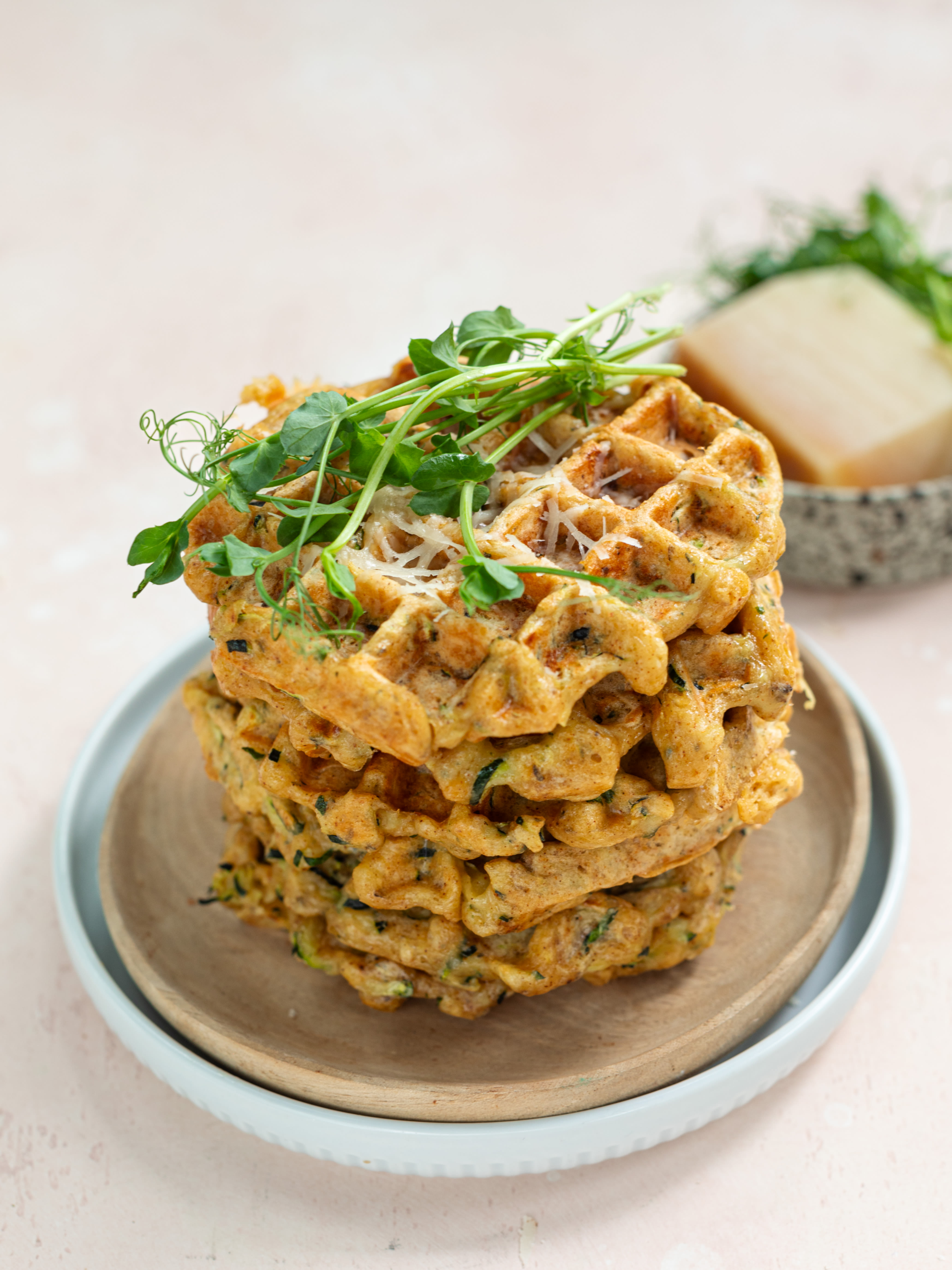 Zucchini-Parmesan-Waffeln 1