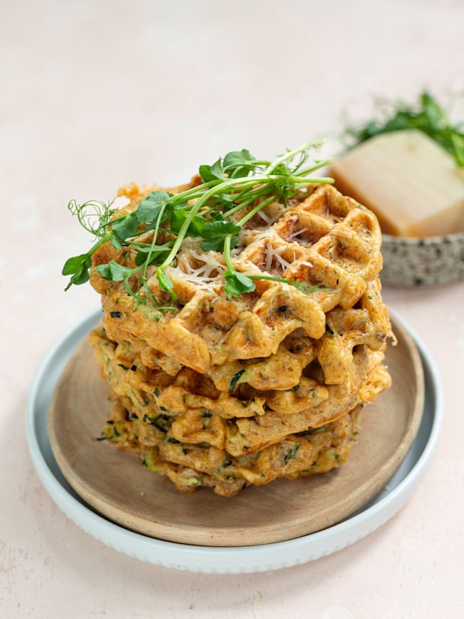 Zucchini-Parmesan-Waffeln 1 Zucchini-Parmesan-Waffeln 1
