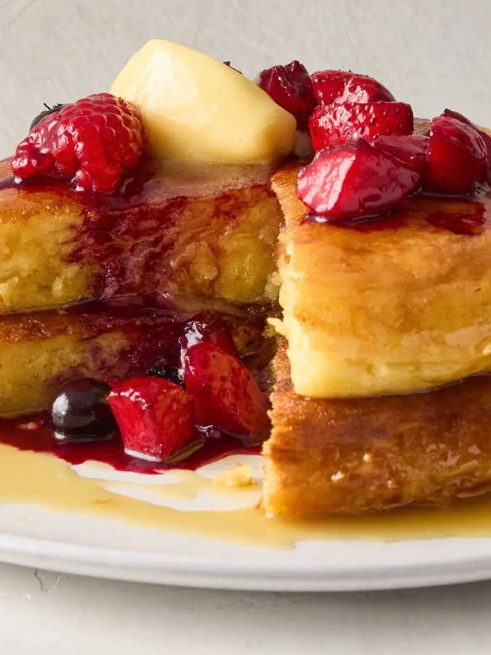 Golden Pancake mit Beerenkompott Rezept 2