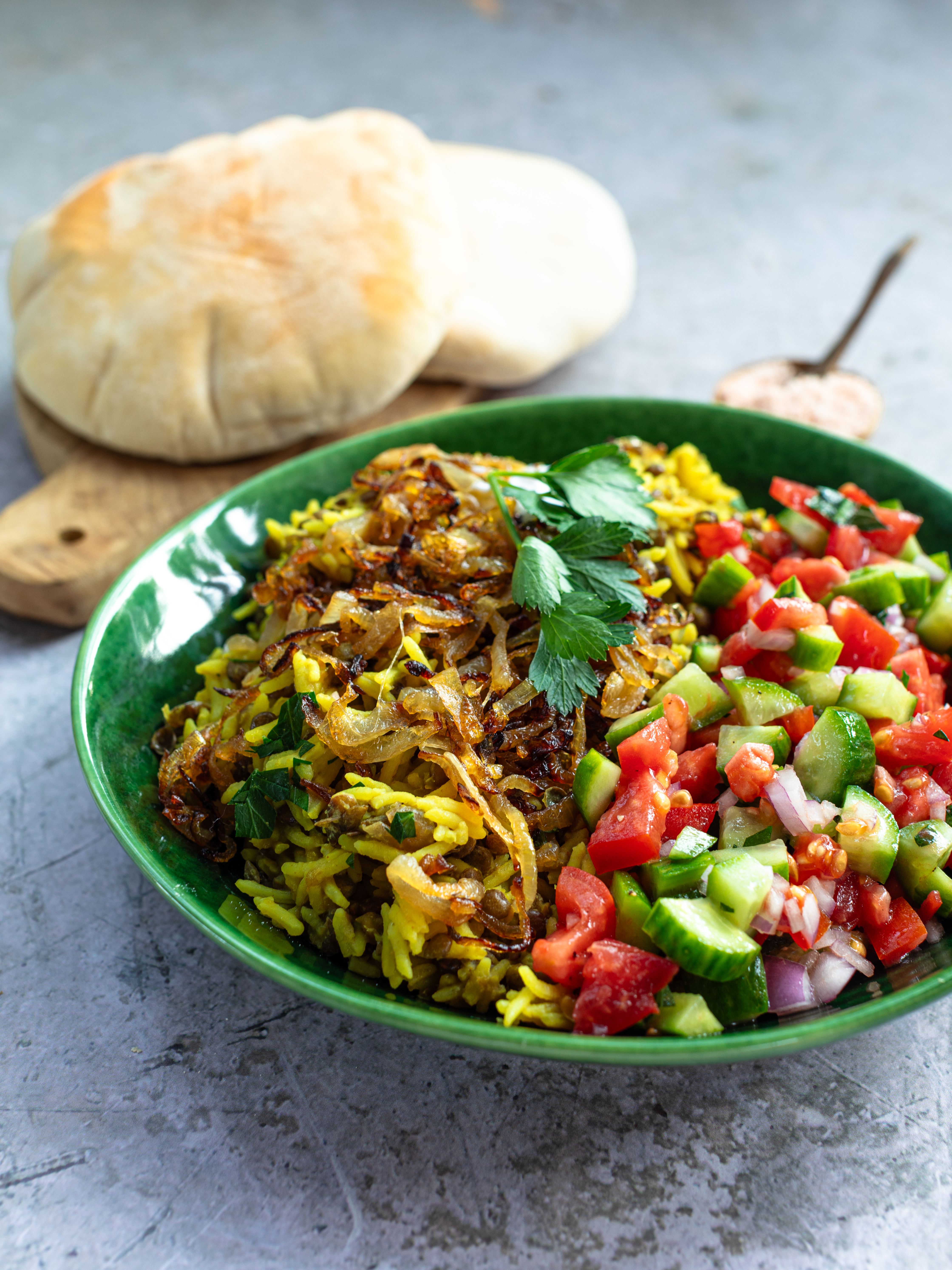 Mujadara - Reis mit Linsen Rezept 4