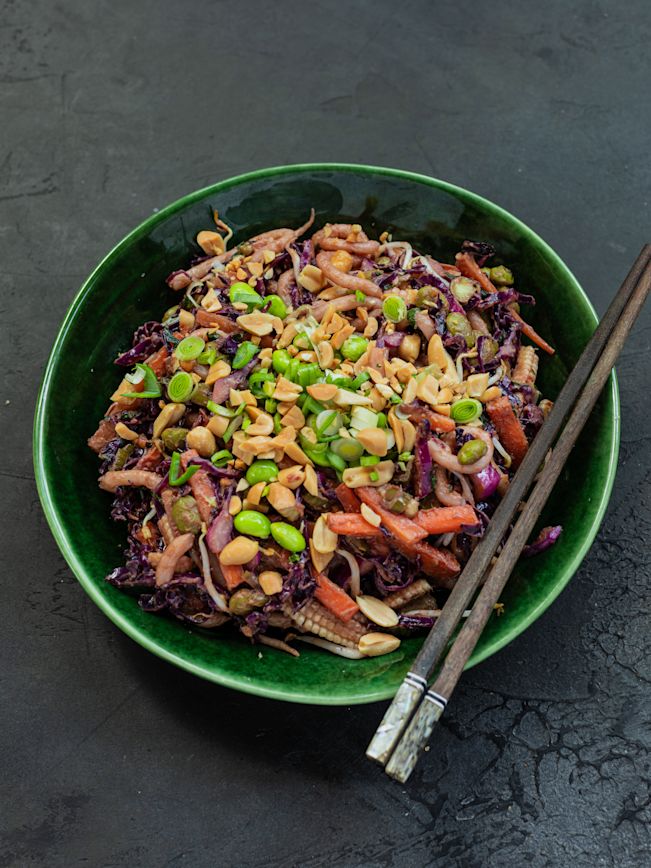 Udon-Nudeln mit Rotkohl Rezept 1 Udon-Nudeln mit Rotkohl Rezept 1