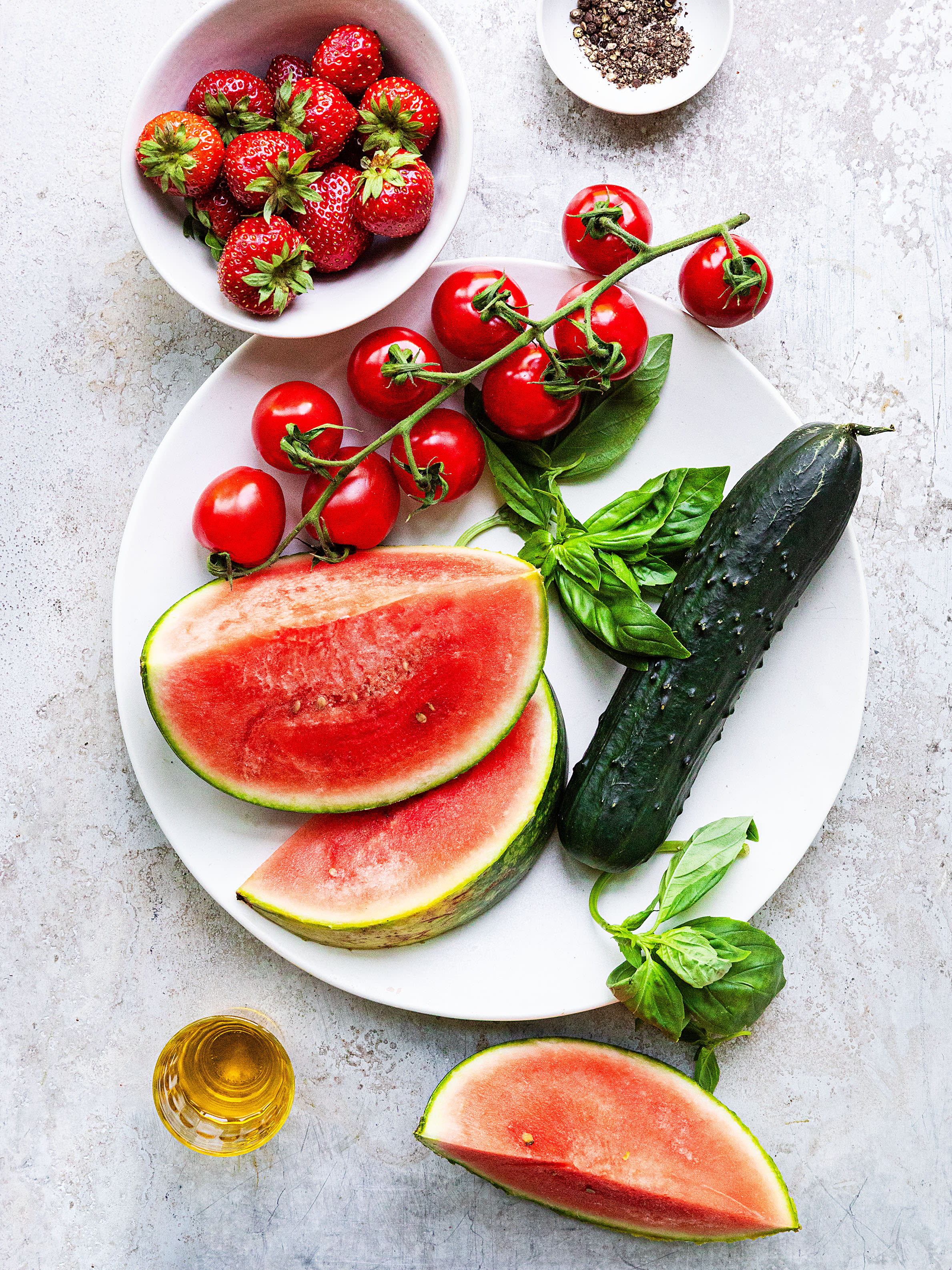 Erdbeer und Wassermelonen Gazpacho Rezept 4