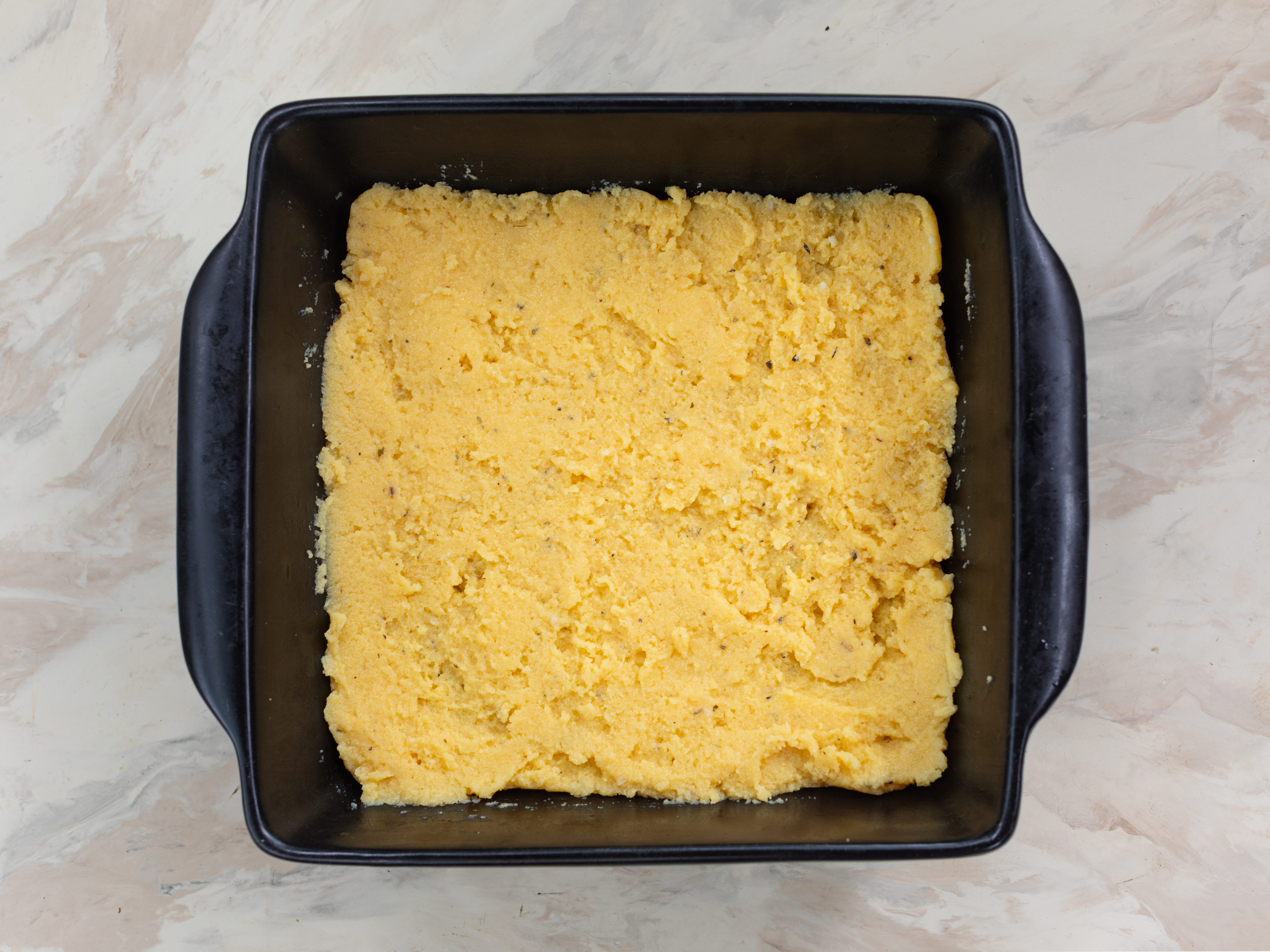 Schritt 2: Polenta für Gebackene Polenta „à la Parmigiana“ zubereiten 