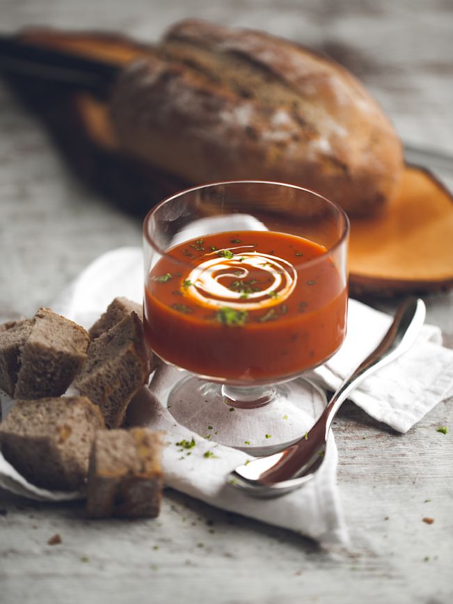 Tomatensuppe mit Basilikum Rezept 1