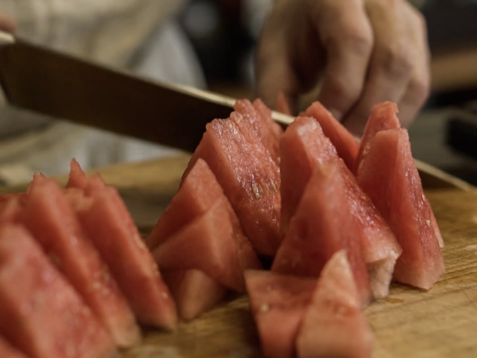 Schritt 1: Granita für Wassermelonen-Granita mit Ingwersirup zubereiten 