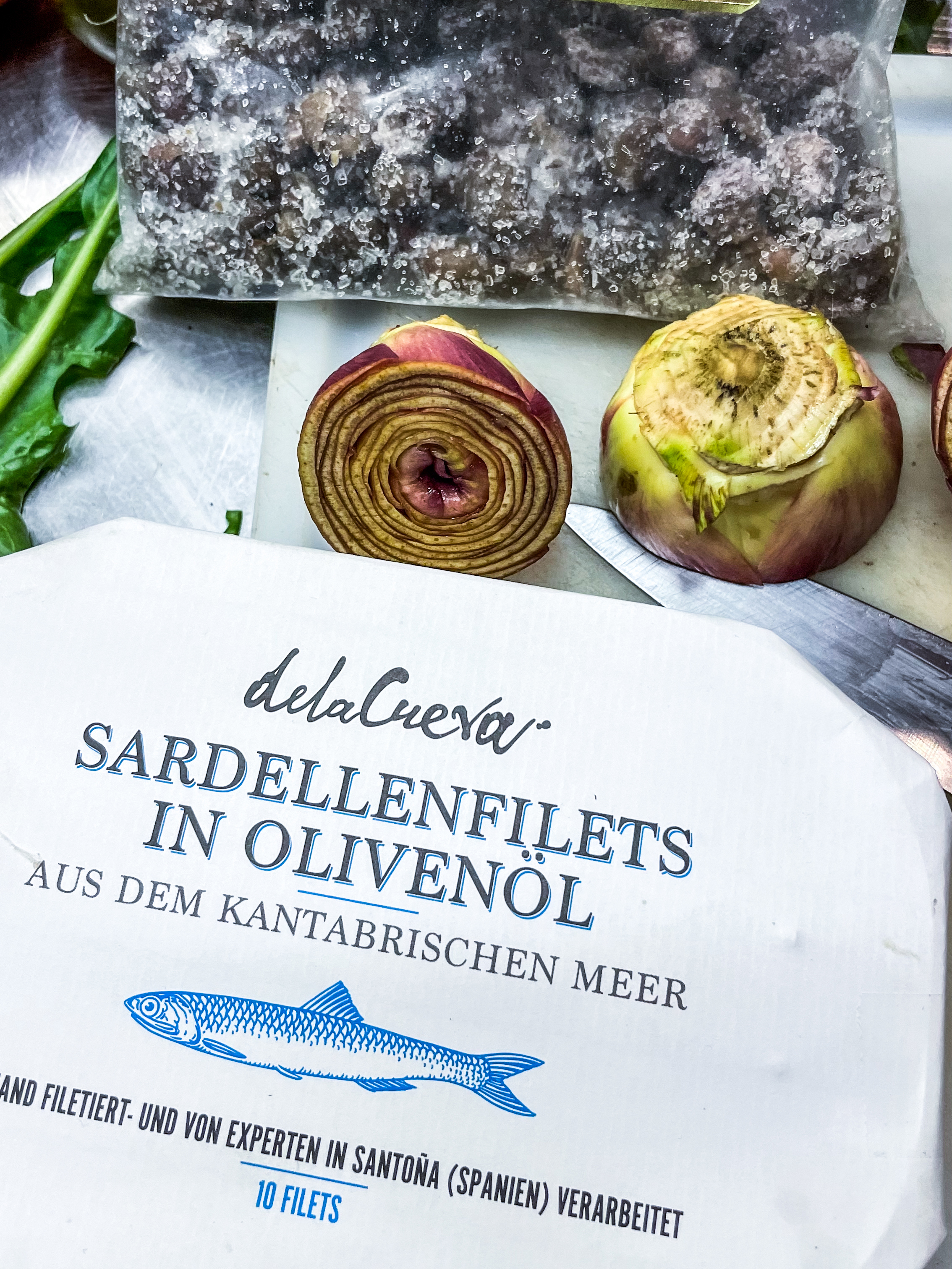 Spaghetti mit Artischocken, Puntarelle, Zitrone & Barba di Frate Rezept 4