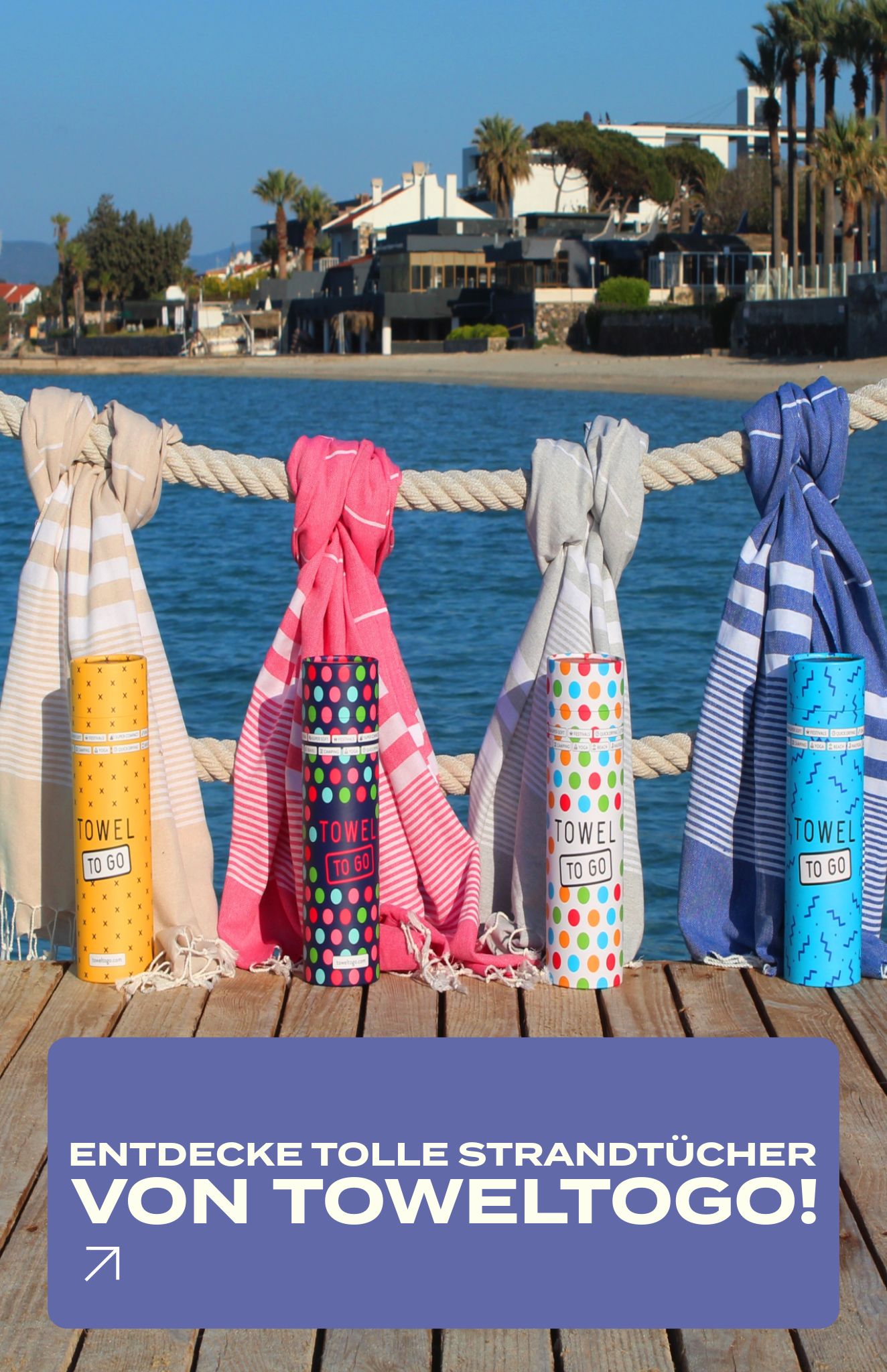 Entdecke tolle Strandtücher von TowelToGo! Entdecke tolle Strandtücher von TowelToGo!