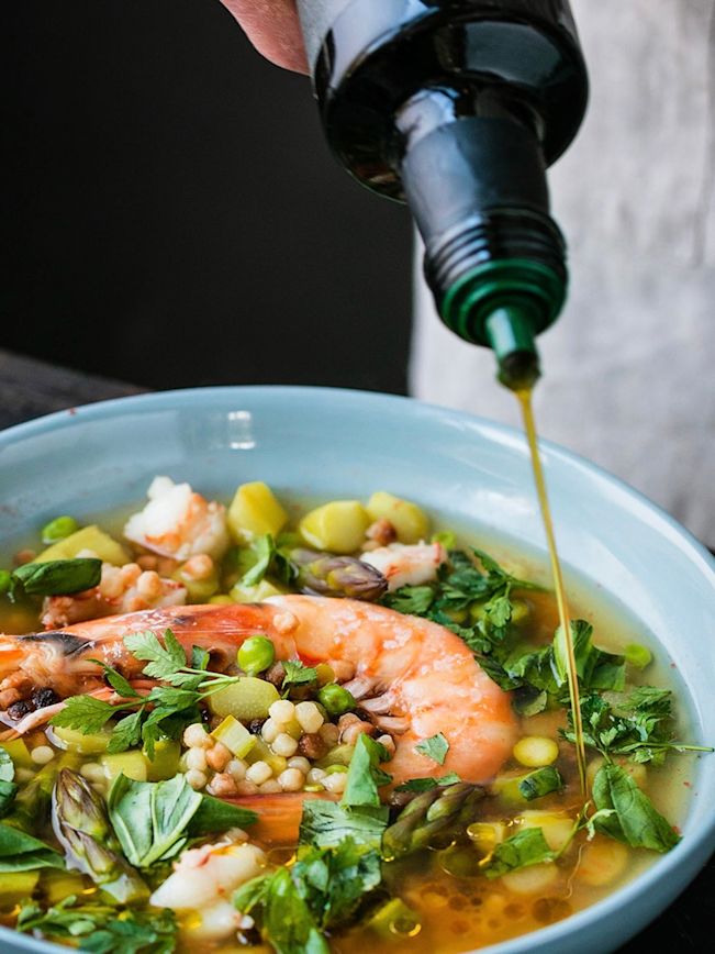 Fregola Sarda mit Spargeln und Erbsen Rezept 2 Fregola Sarda mit Spargeln und Erbsen Rezept 2