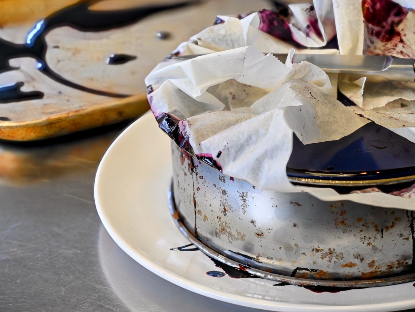 Schritt 4: Heidelbeer-Baumnuss-Schokokuchen fertigstellen 