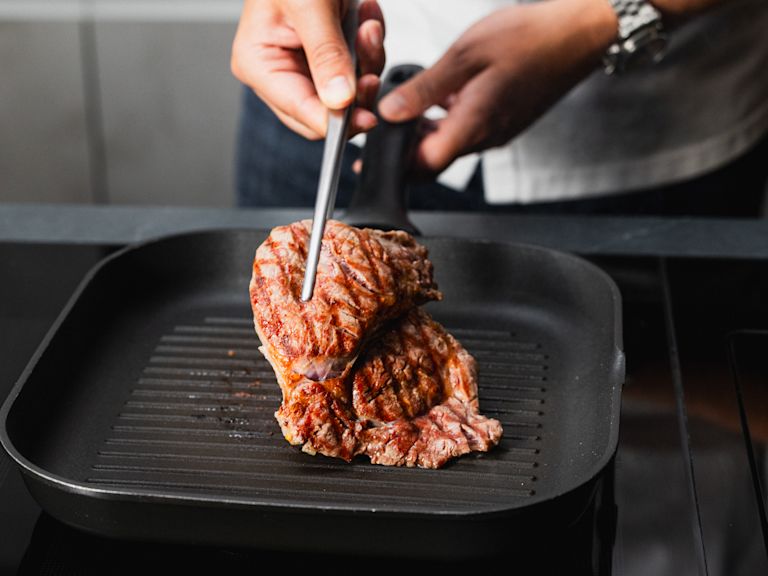 Schritt 3: Hohrücken Steaks grillieren Schritt 3: Hohrücken Steaks grillieren