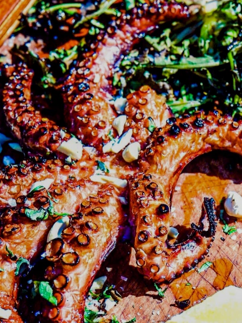 Grillierter Oktopus mit Radicchio Rezept 2