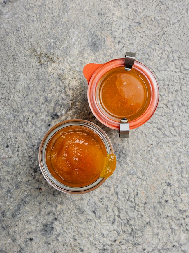 Kürbis-Apfel-Marmelade mit Ingwer und Vanille Rezept Kürbis-Apfel-Marmelade mit Ingwer und Vanille Rezept