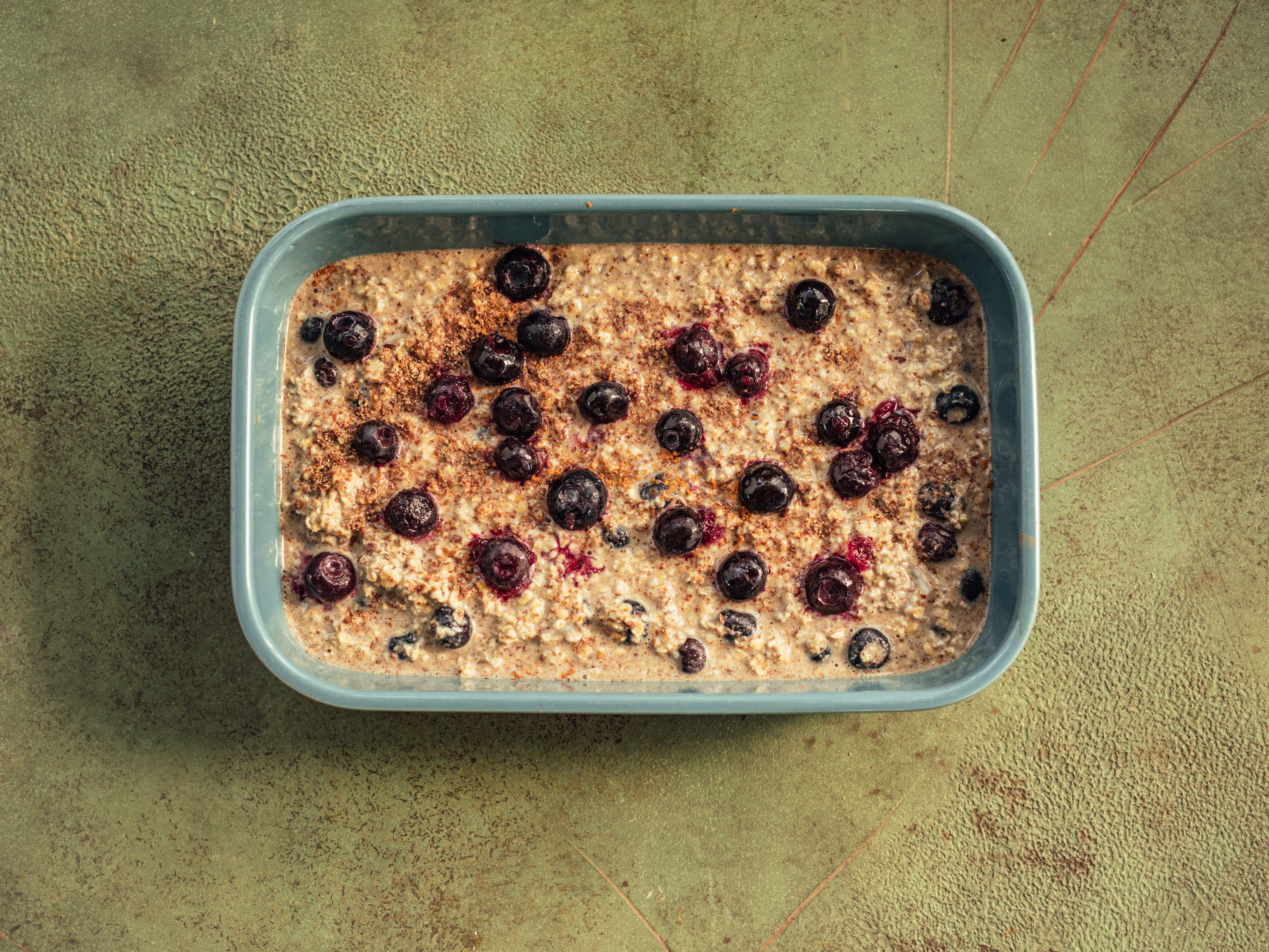Schritt 1: Porridge für Baked Blaubeer Porridge zubereiten 