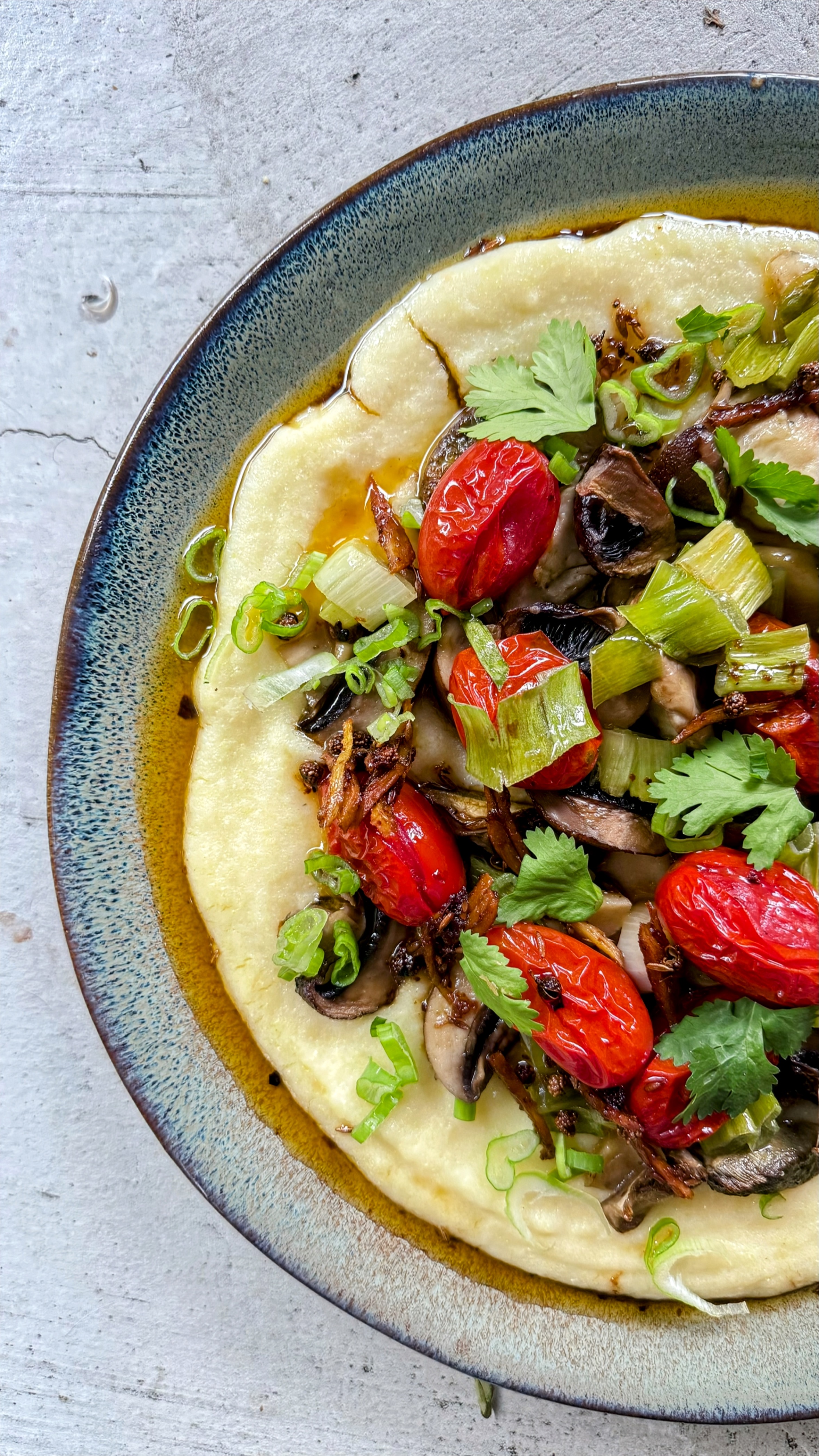 Röstpilze mit Polenta und Ingweröl Rezept