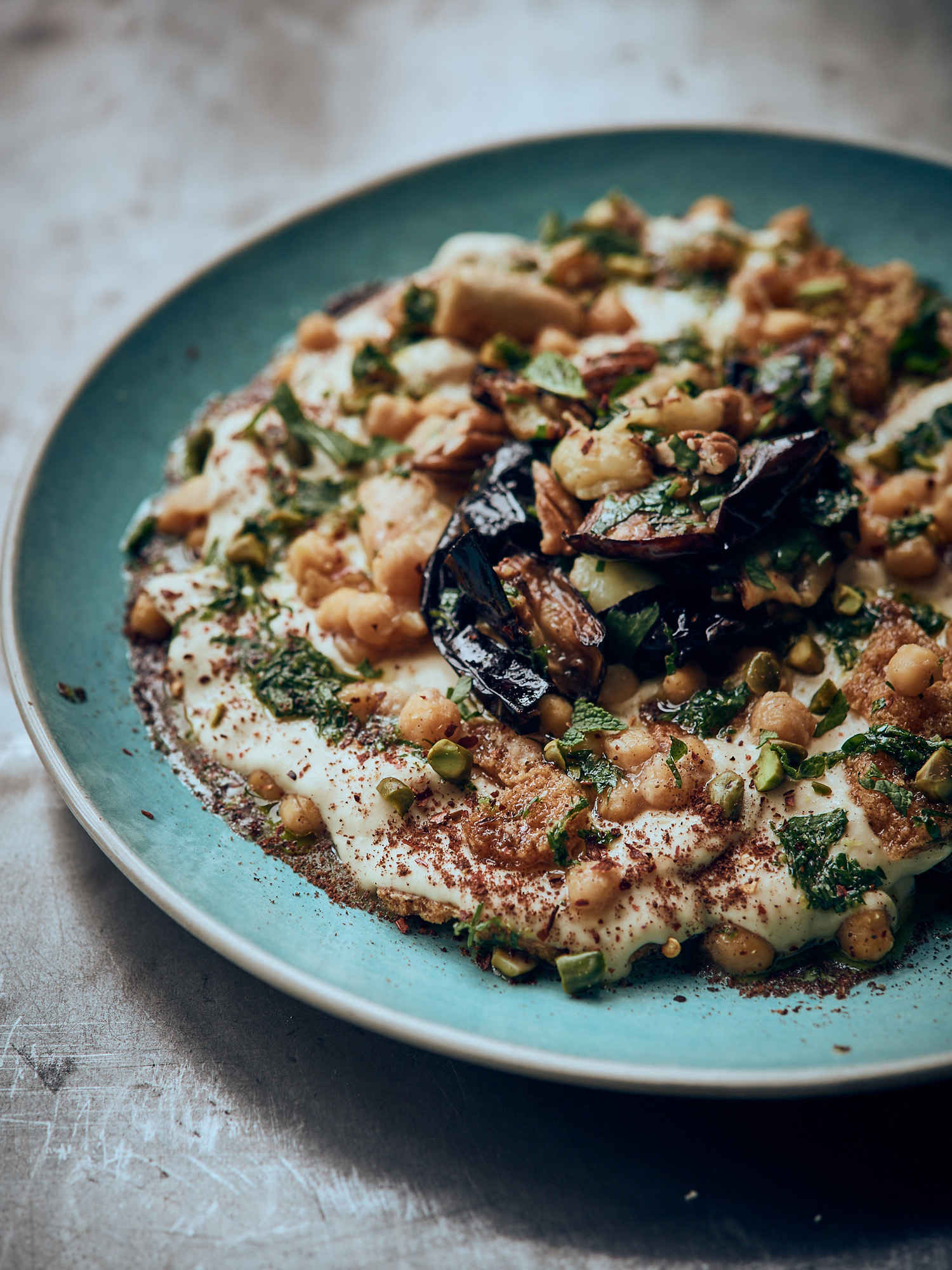 Warmer Hummus mit Auberginen Rezept 2